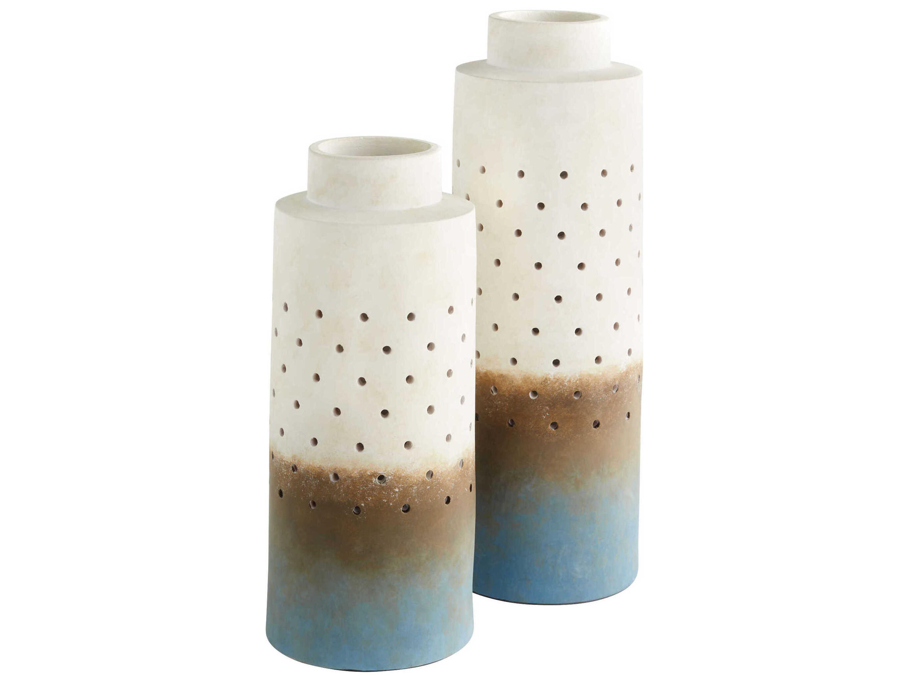 Cyan Design Grey Navy Ombre Paralos Vase