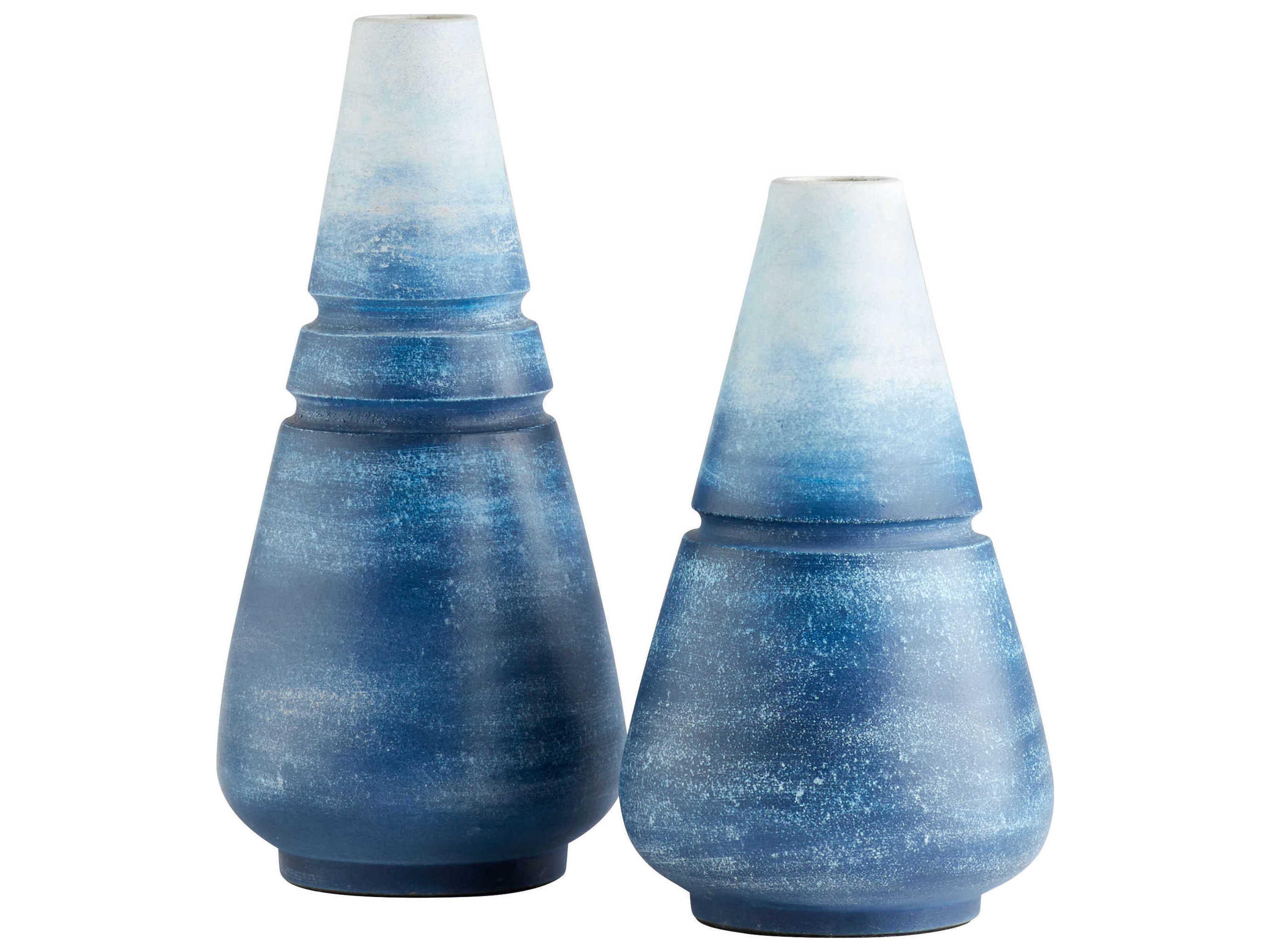 Cyan Design Blue Ombre Amarna Vase