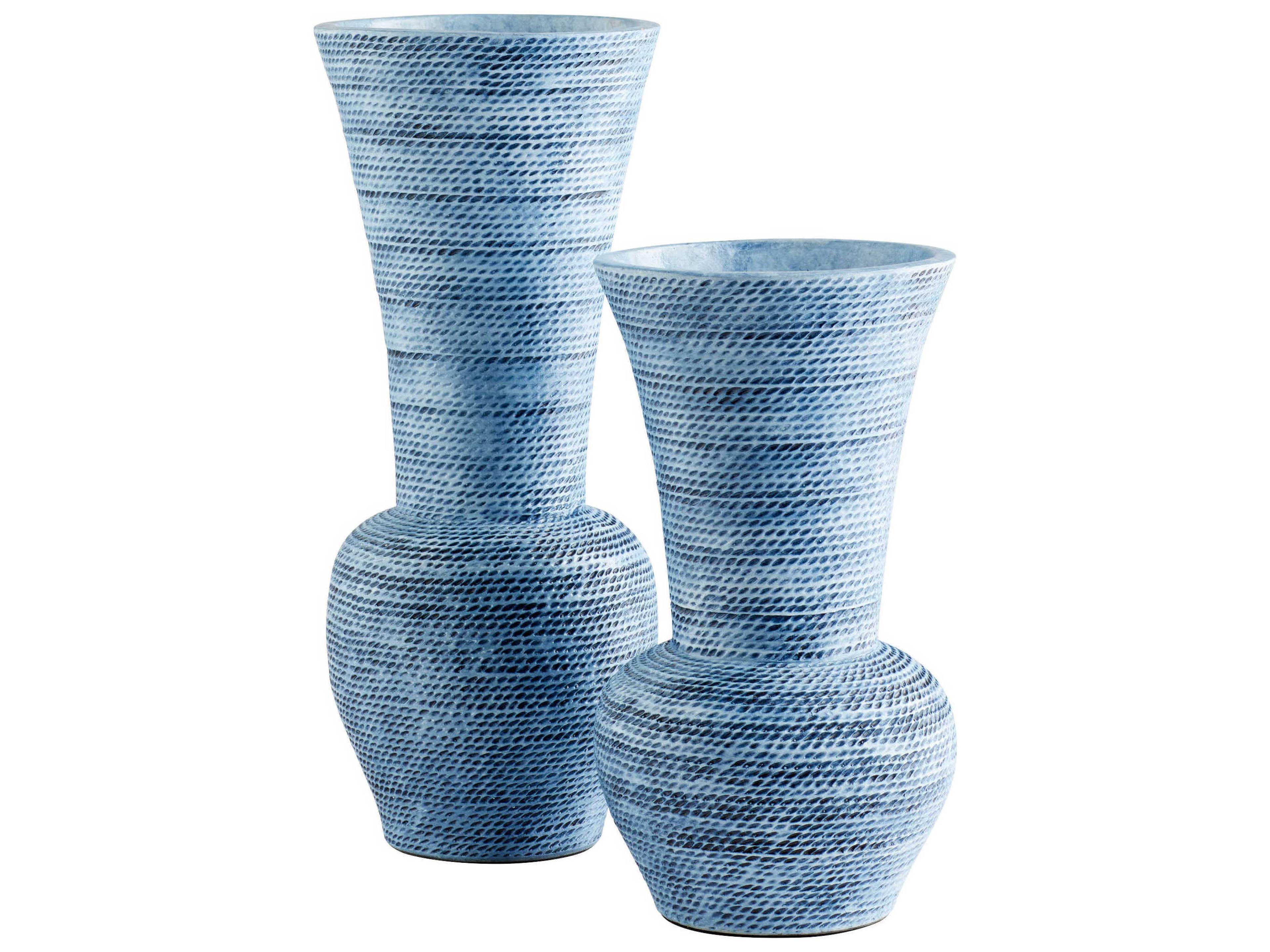 Cyan Design Blue Ombre Hopewell Vase