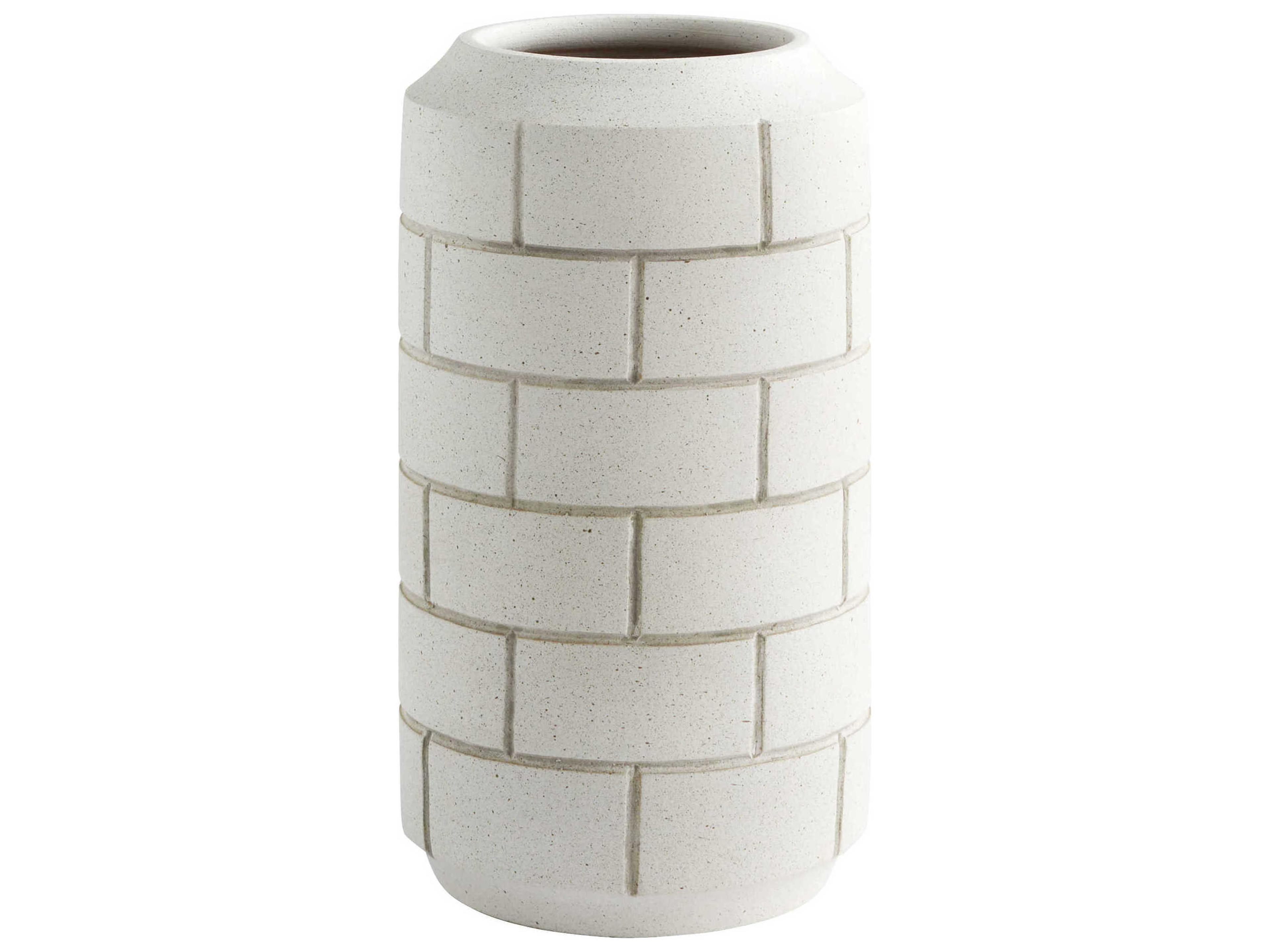 Matte Grey Speckle Mason Vase