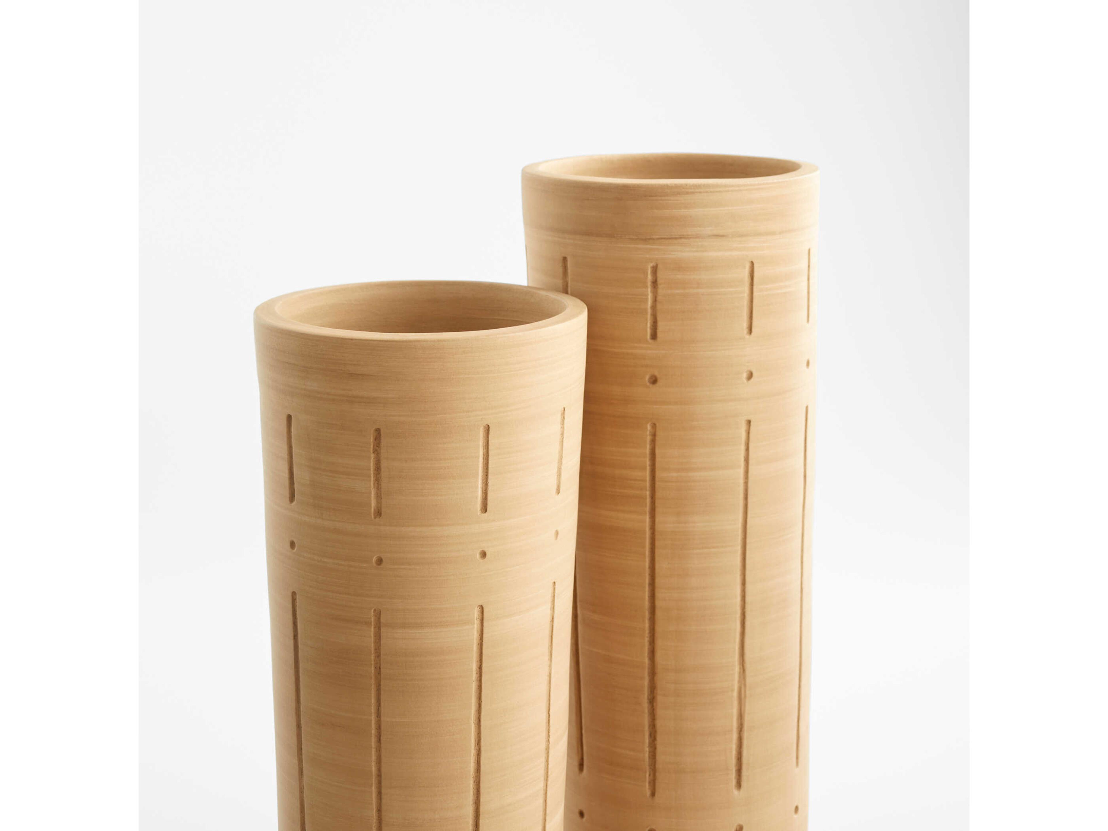 Cyan Design Matte Taupe Grey Madeira Vase