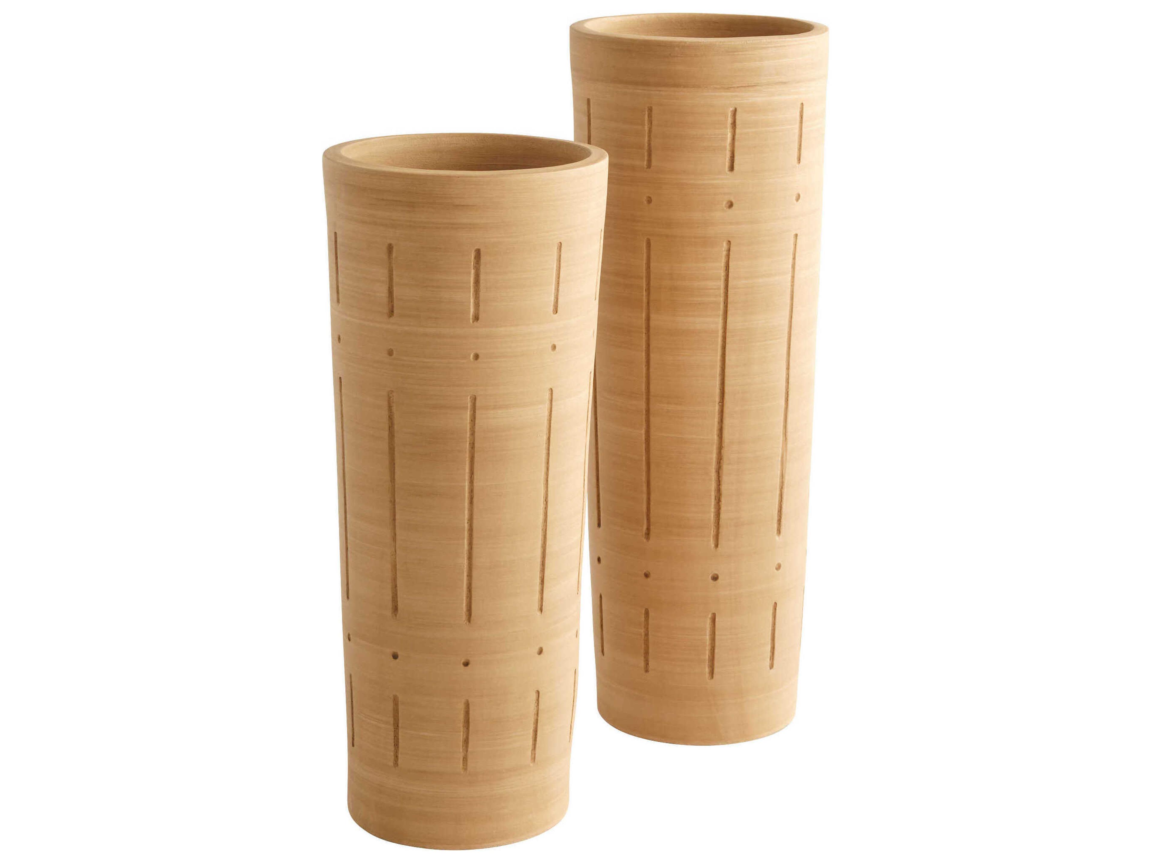 Cyan Design Matte Taupe Grey Madeira Vase