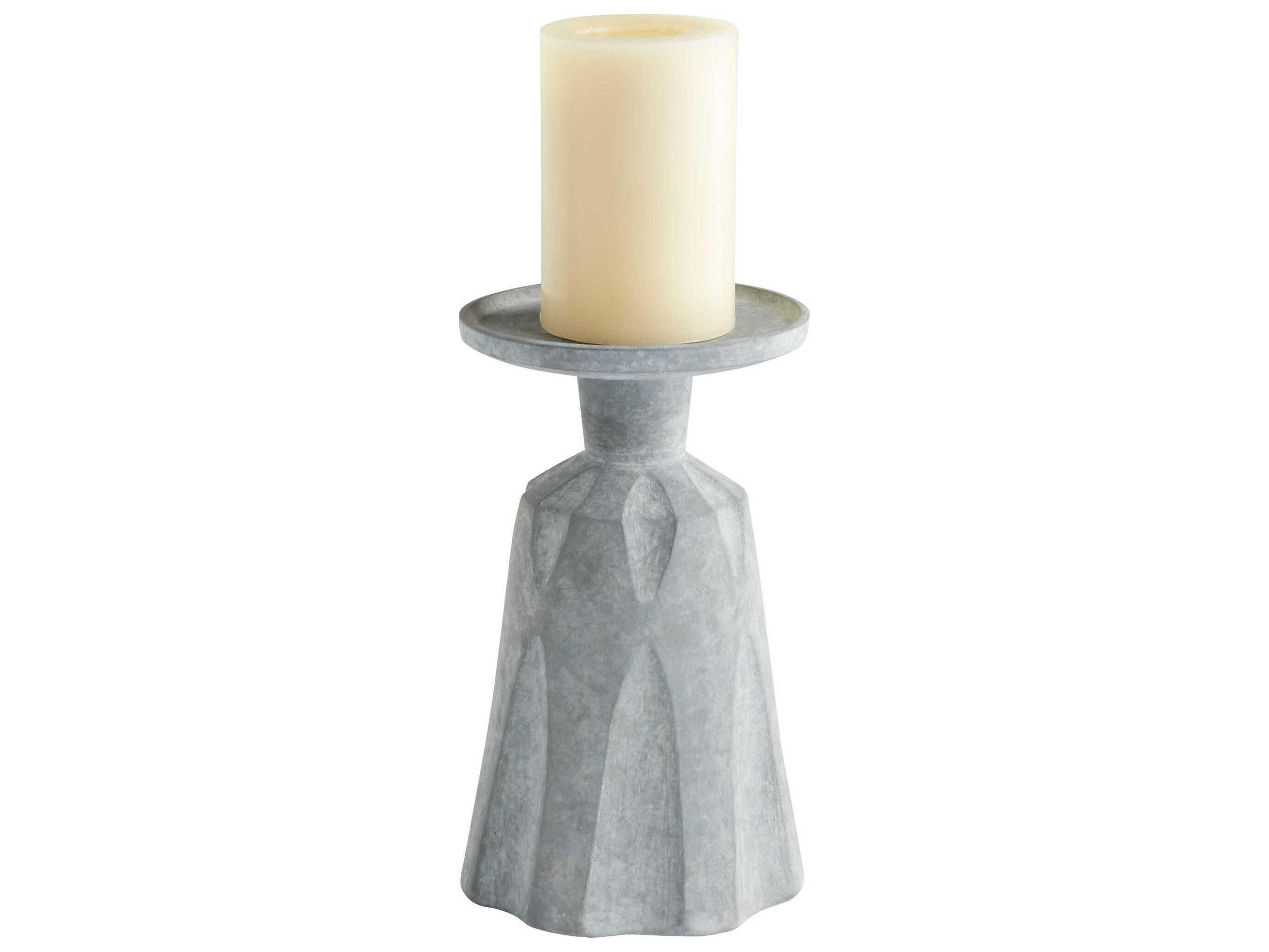 Cyan Design Tapered Grey Attalus Candleholder