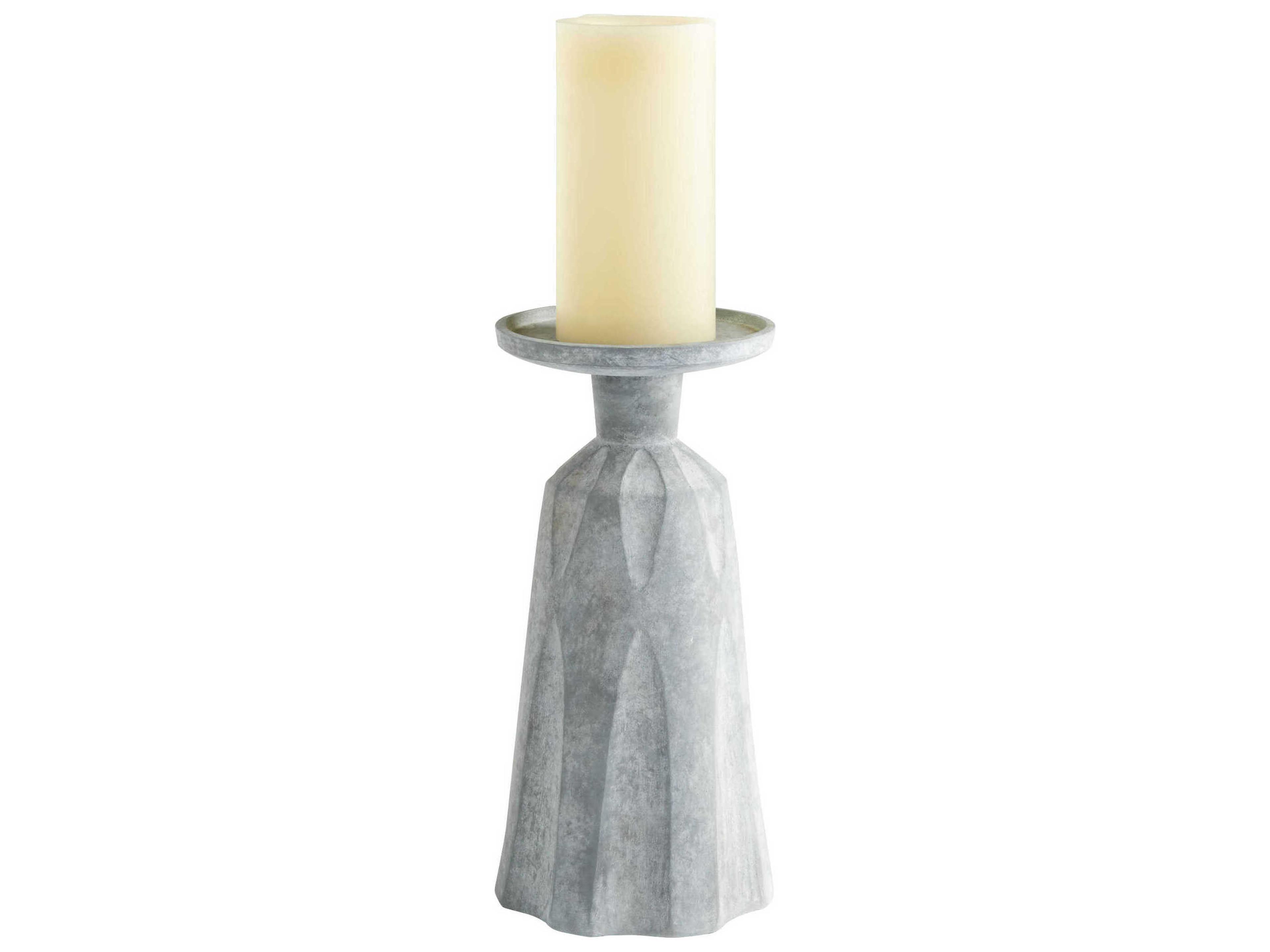 Cyan Design Tapered Grey Attalus Candleholder