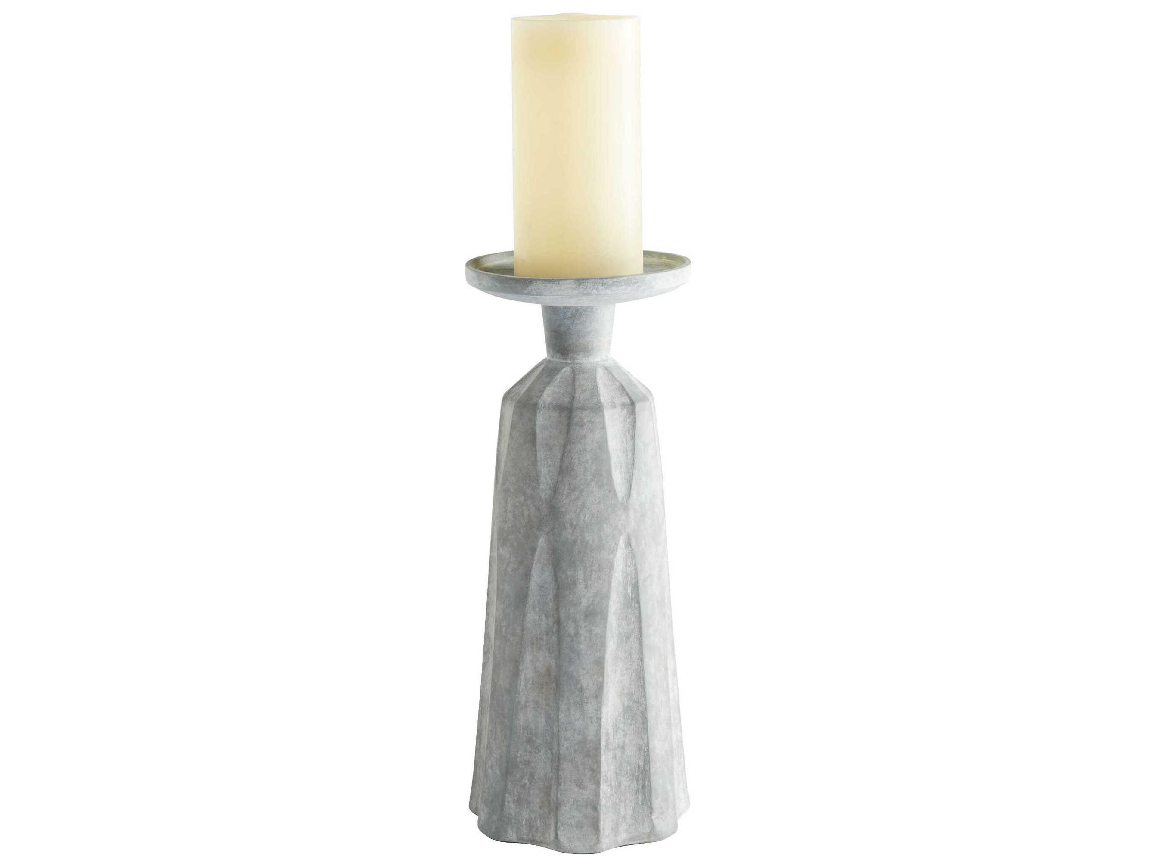 Cyan Design Tapered Grey Attalus Candleholder