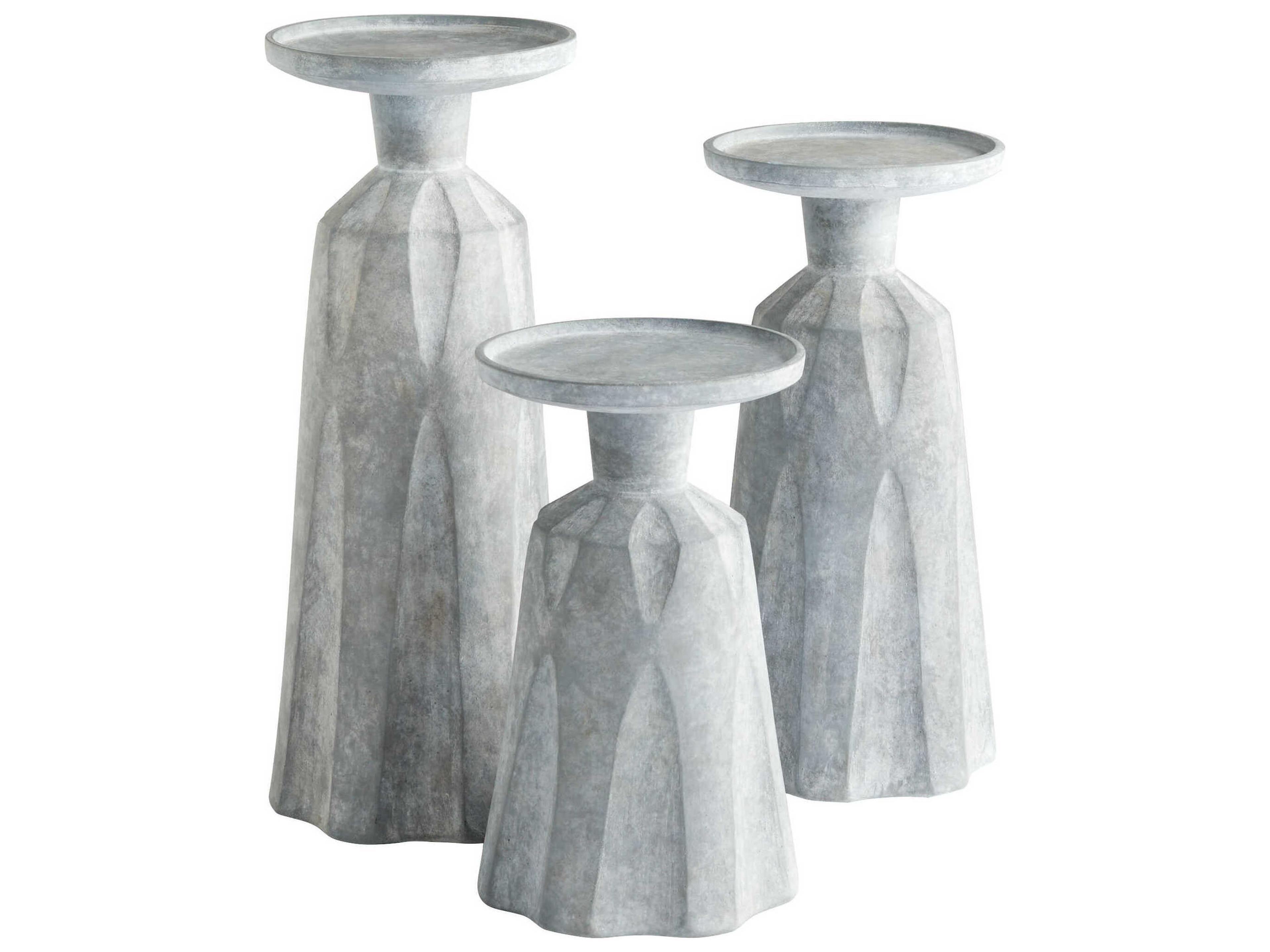 Cyan Design Tapered Grey Attalus Candleholder