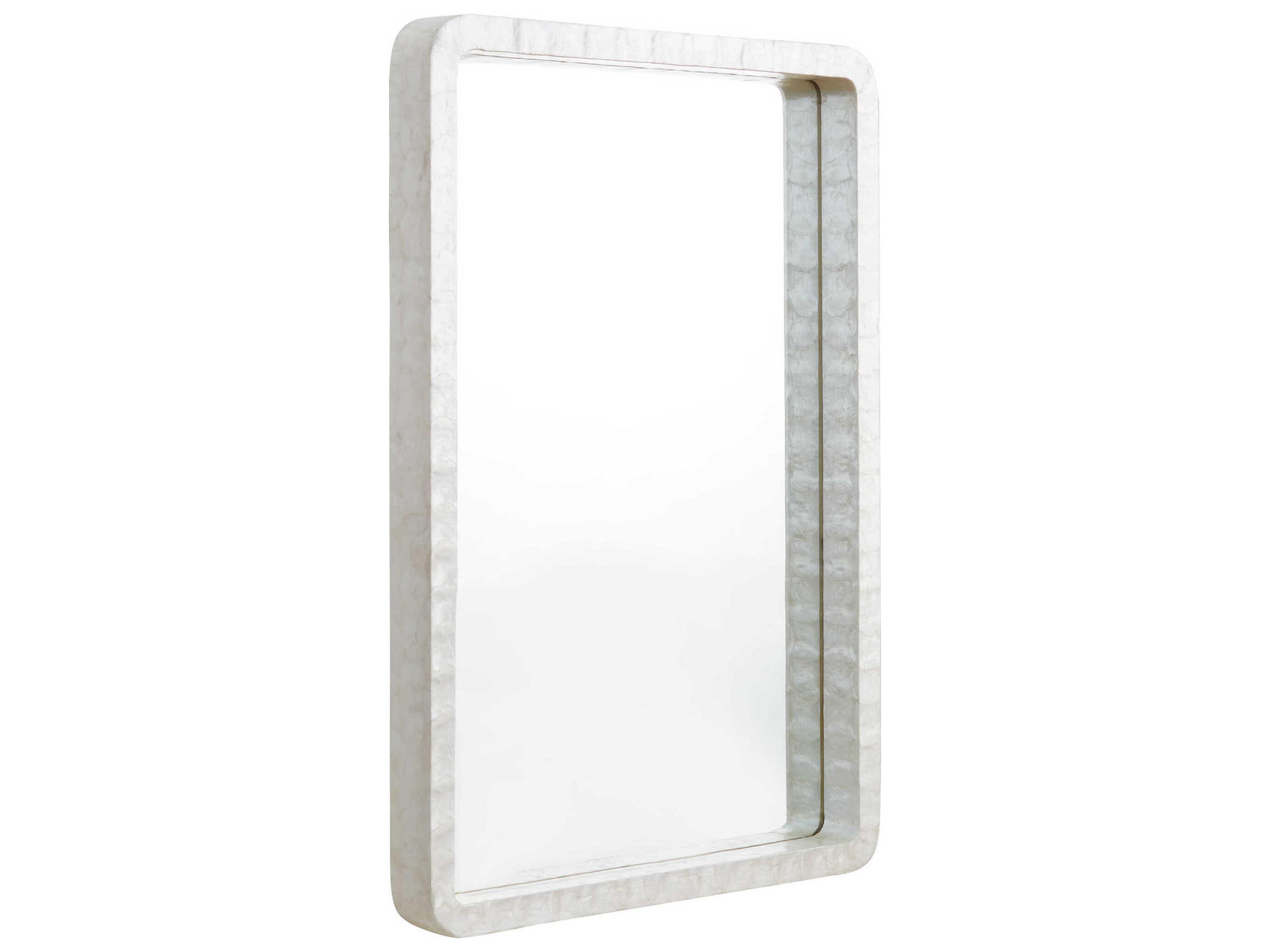 Triton White Rectangular Wall Mirror