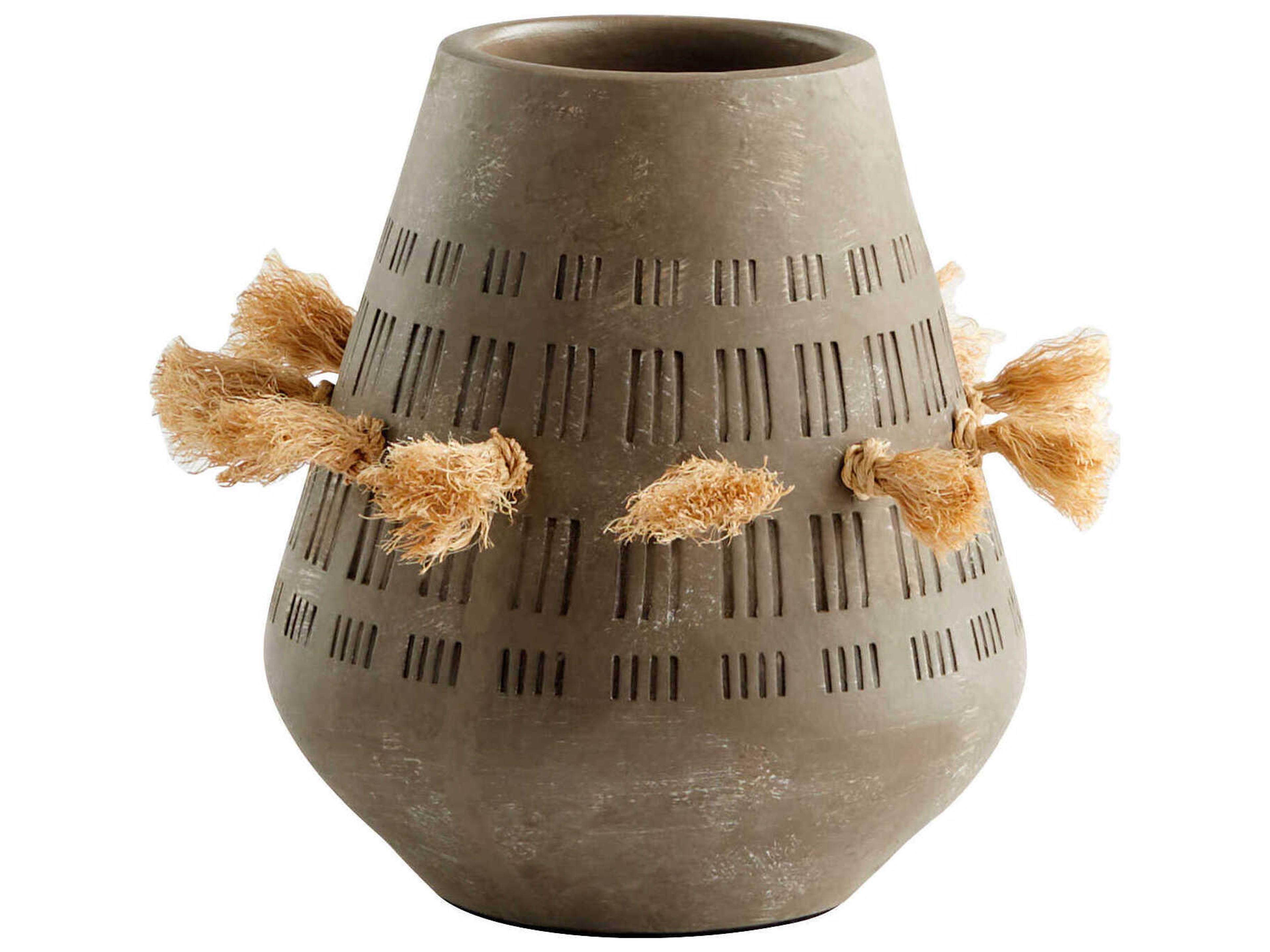 Textured Grey Retting Vase