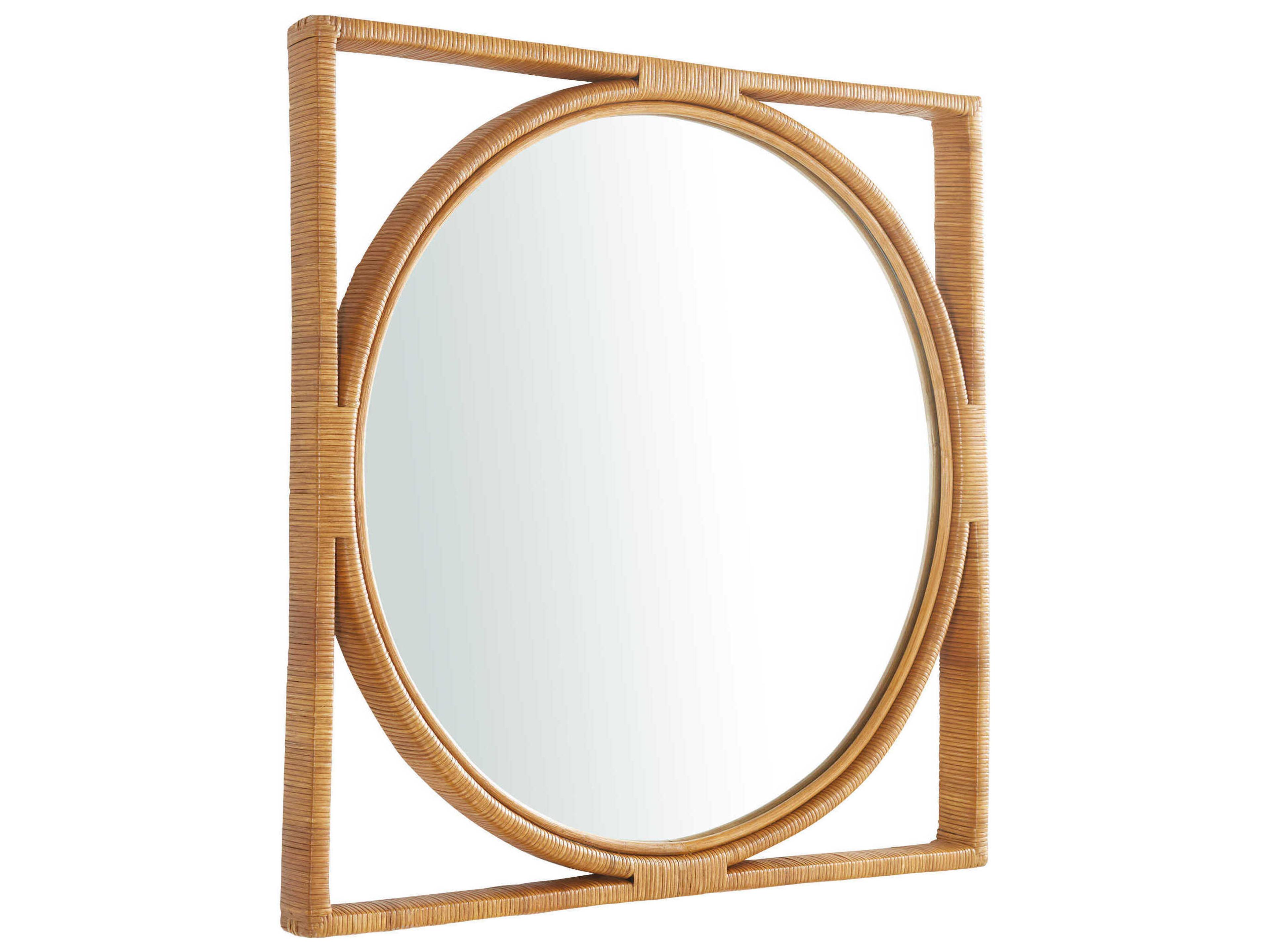 Pemba Brown Square Wall Mirror