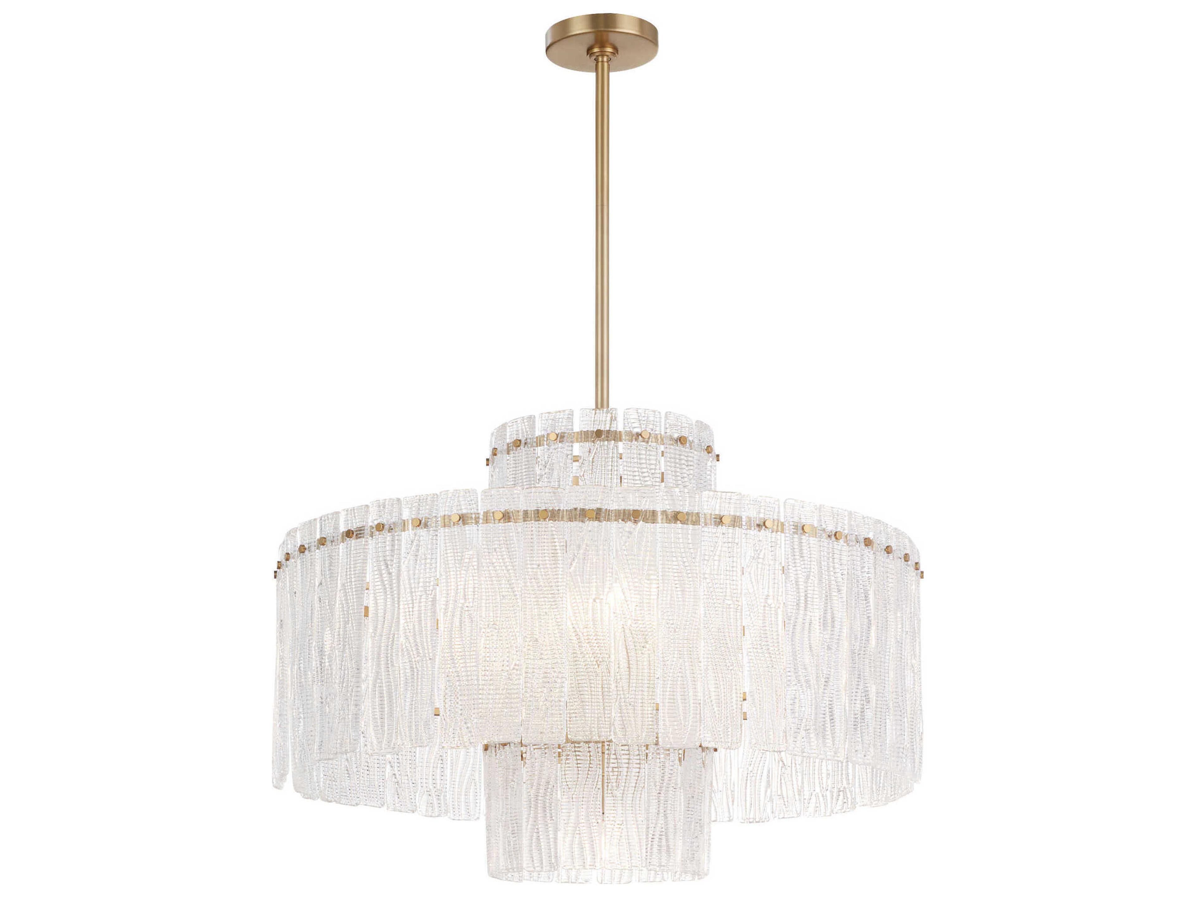 Cyan Design Othello 9-Light Aged Brass Clear Chandelier