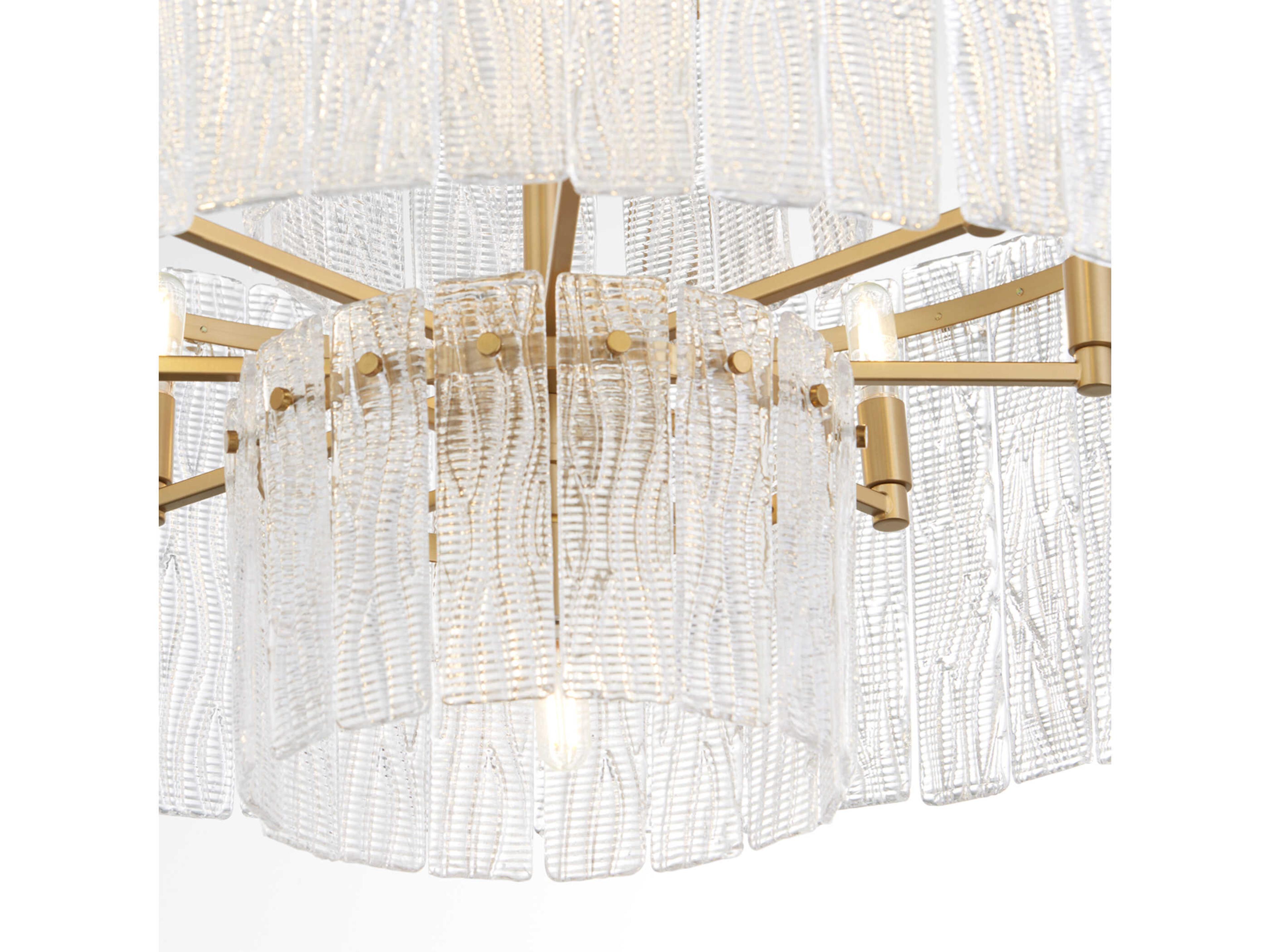 Cyan Design Othello 9-Light Aged Brass Clear Chandelier