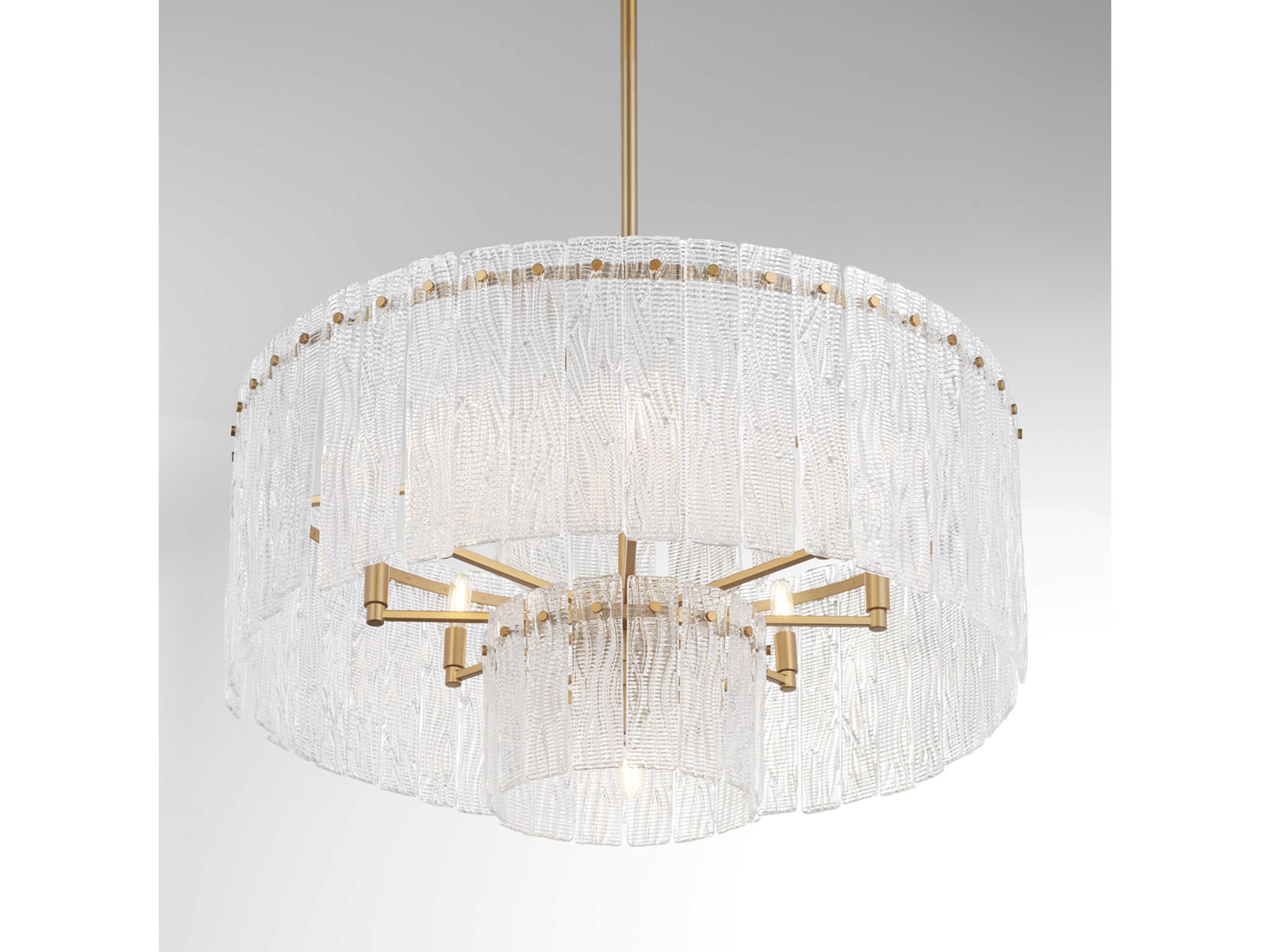 Cyan Design Othello 9-Light Aged Brass Clear Chandelier