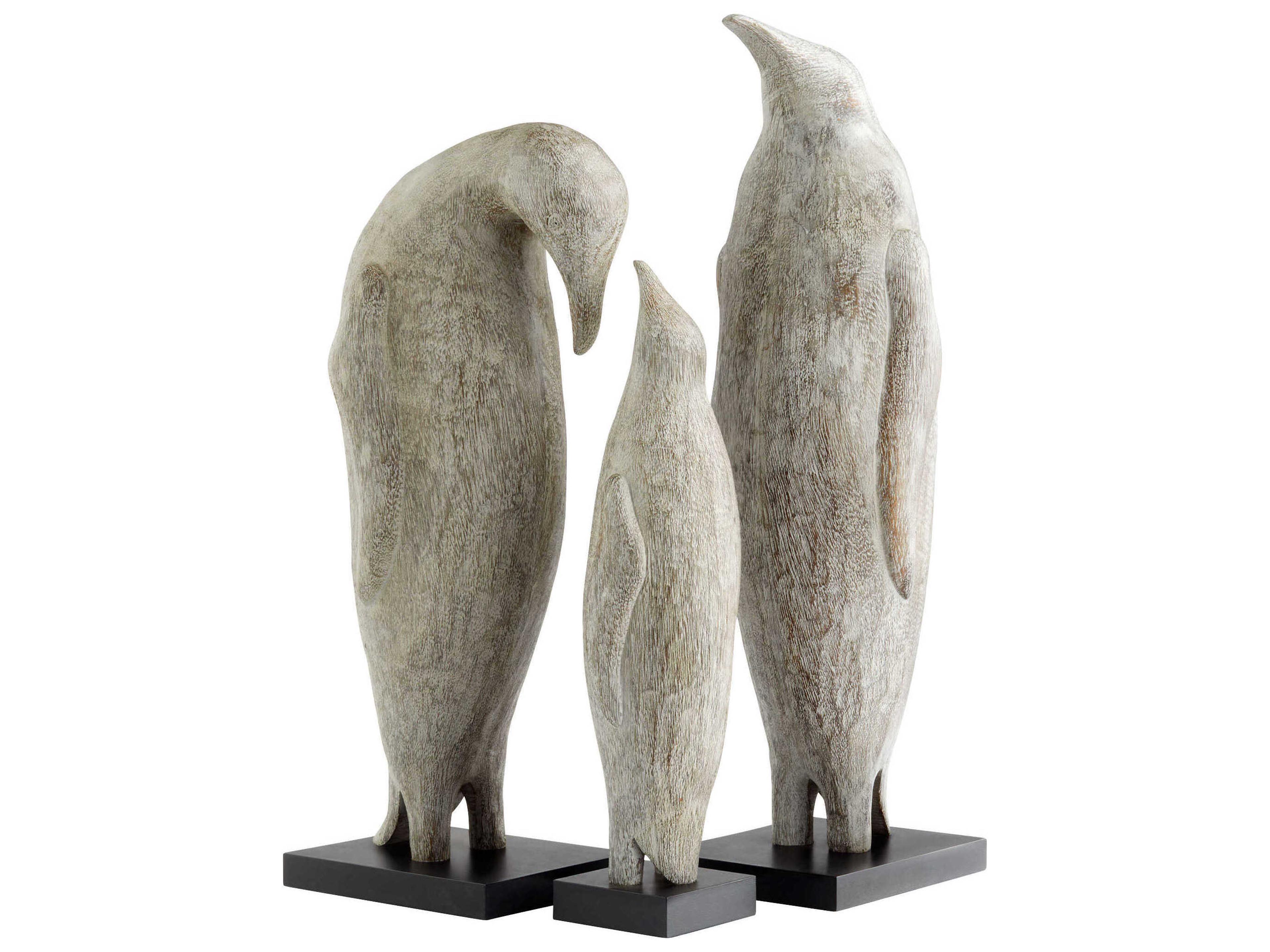 Cyan Design Grey Patina Penguin Sculpture