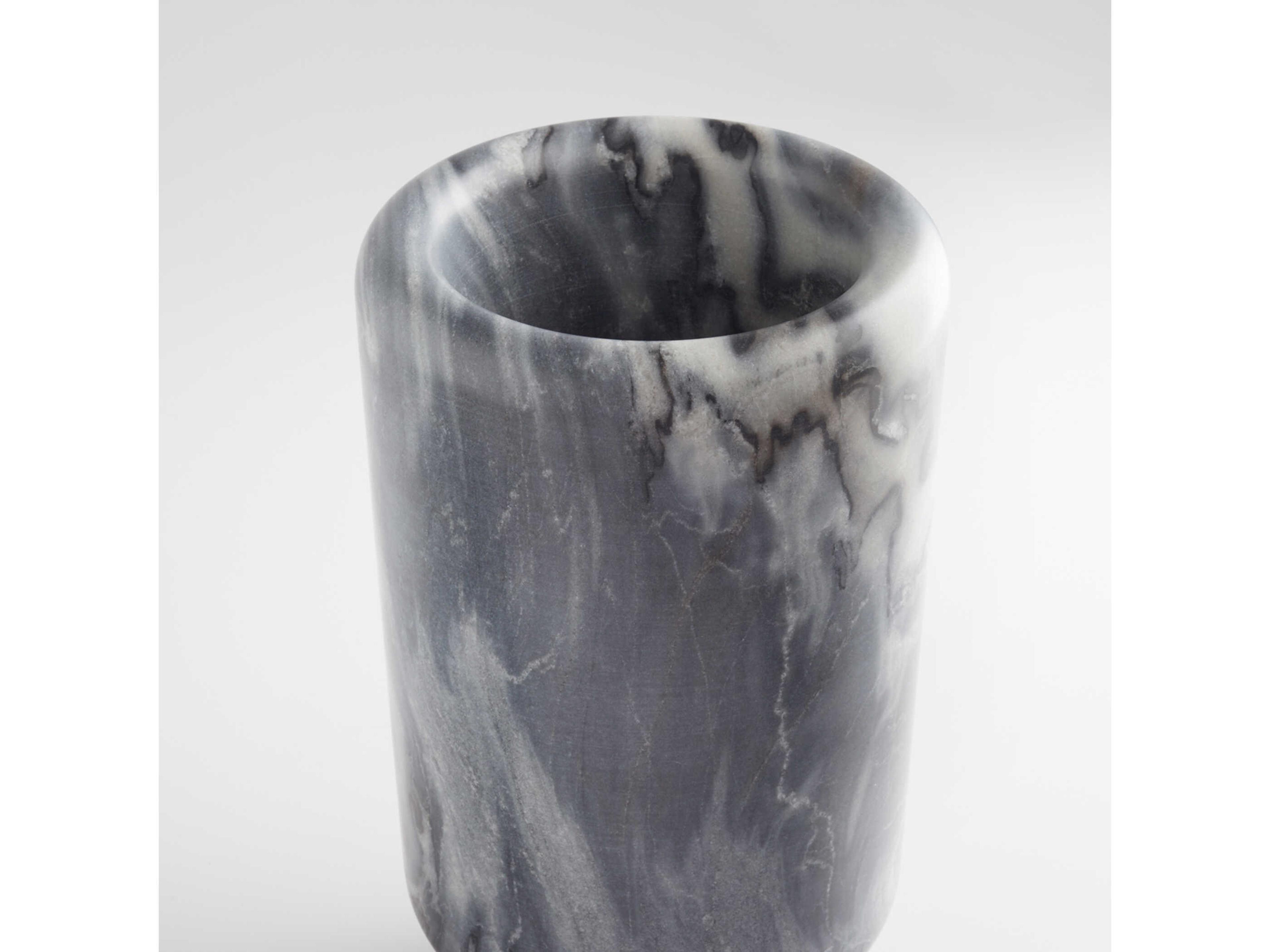 Cyan Design Antique Brass Grey Marble Roma Vase