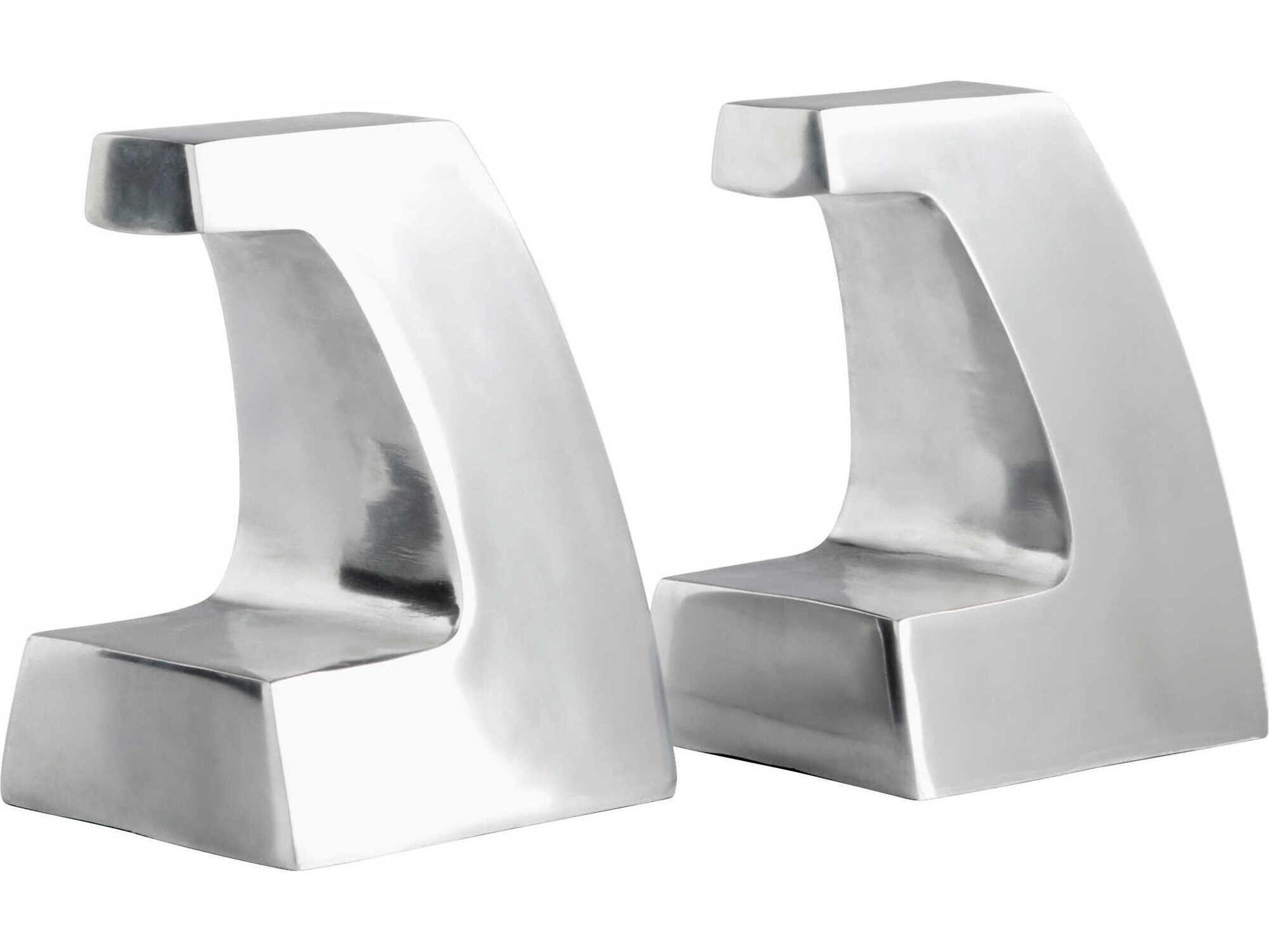 Polished Aluminum Apostrophe Bookend