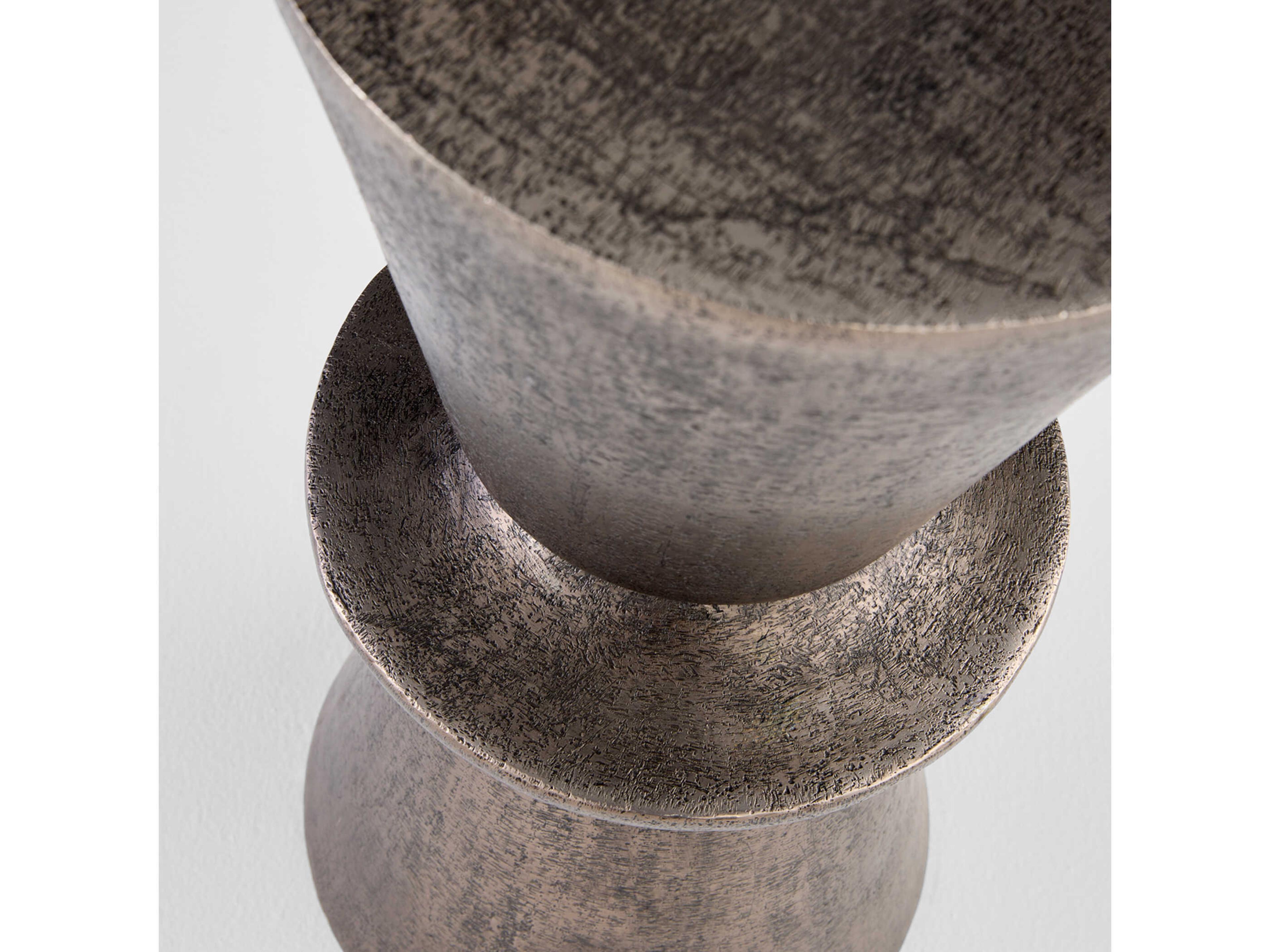 Cyan Design Clepsydra Round Metal End Table