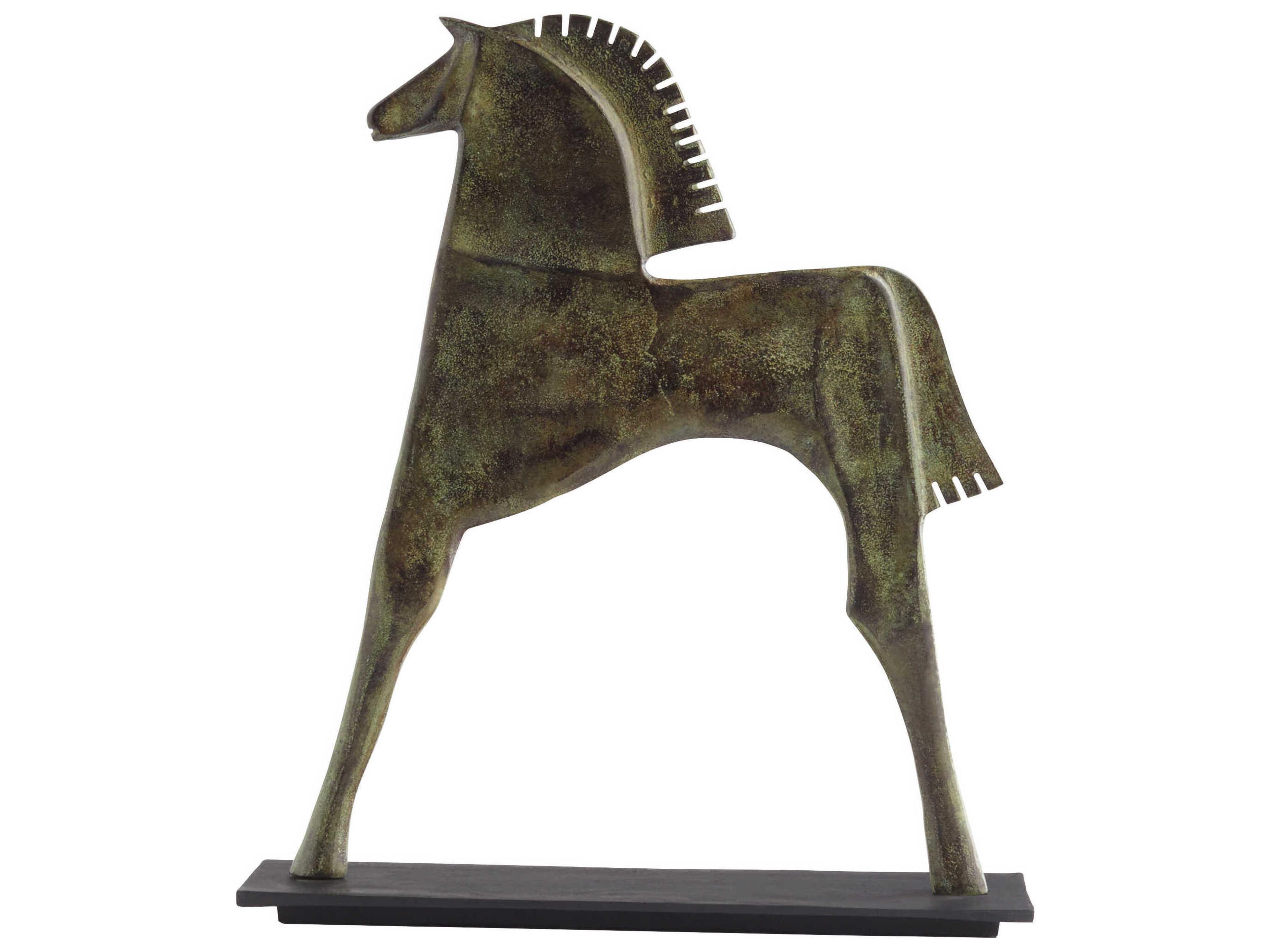 Cyan Design Verdigris Etruscan Steed Sculpture