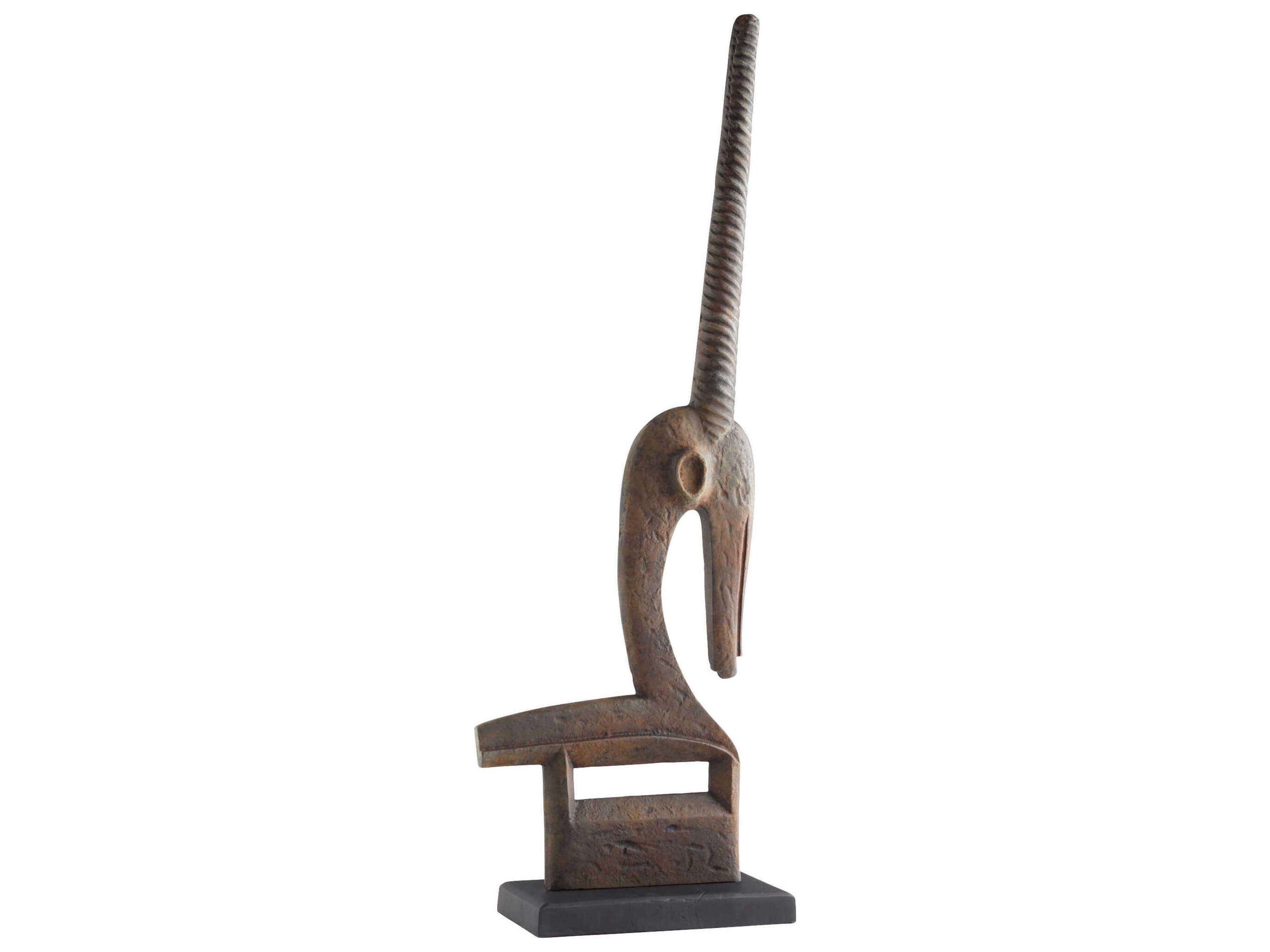Rustic Springbok Chi Wara Sculpture