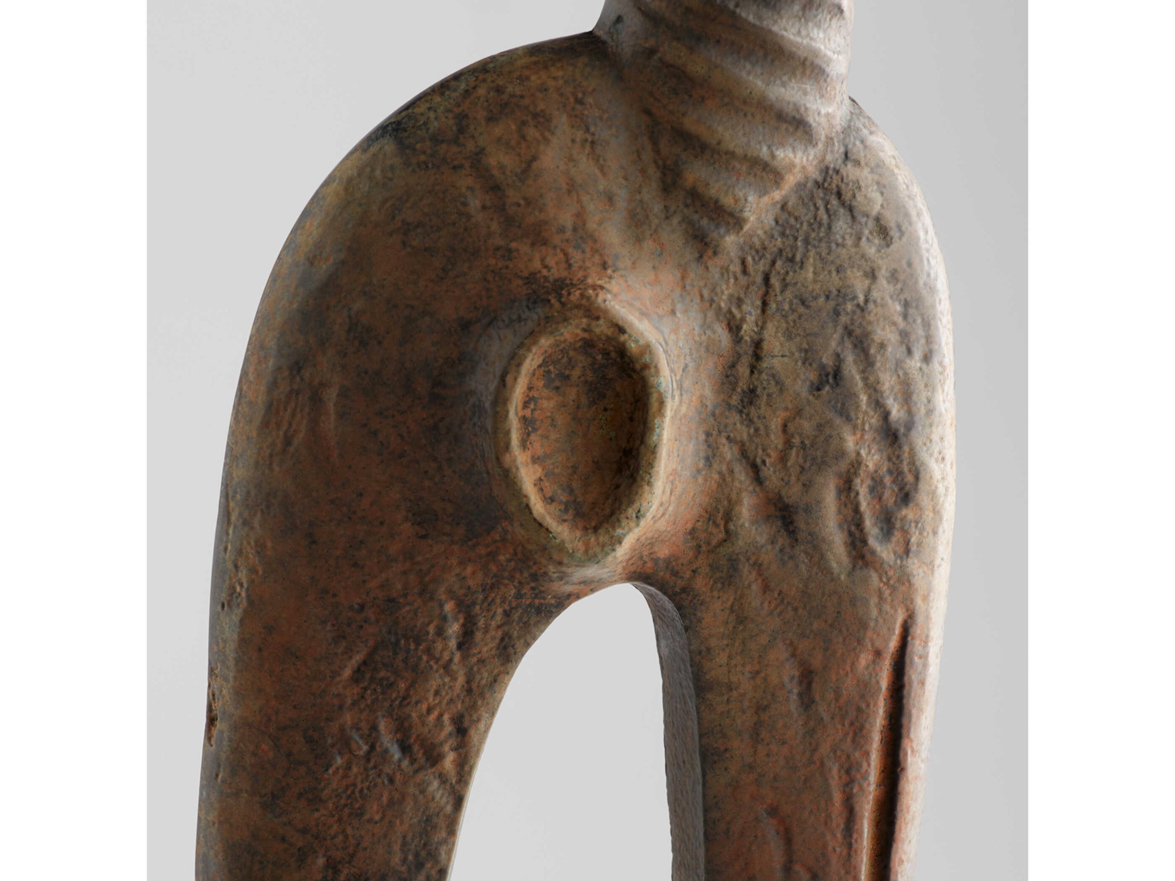 Cyan Design Rustic Springbok Chi Wara Sculpture