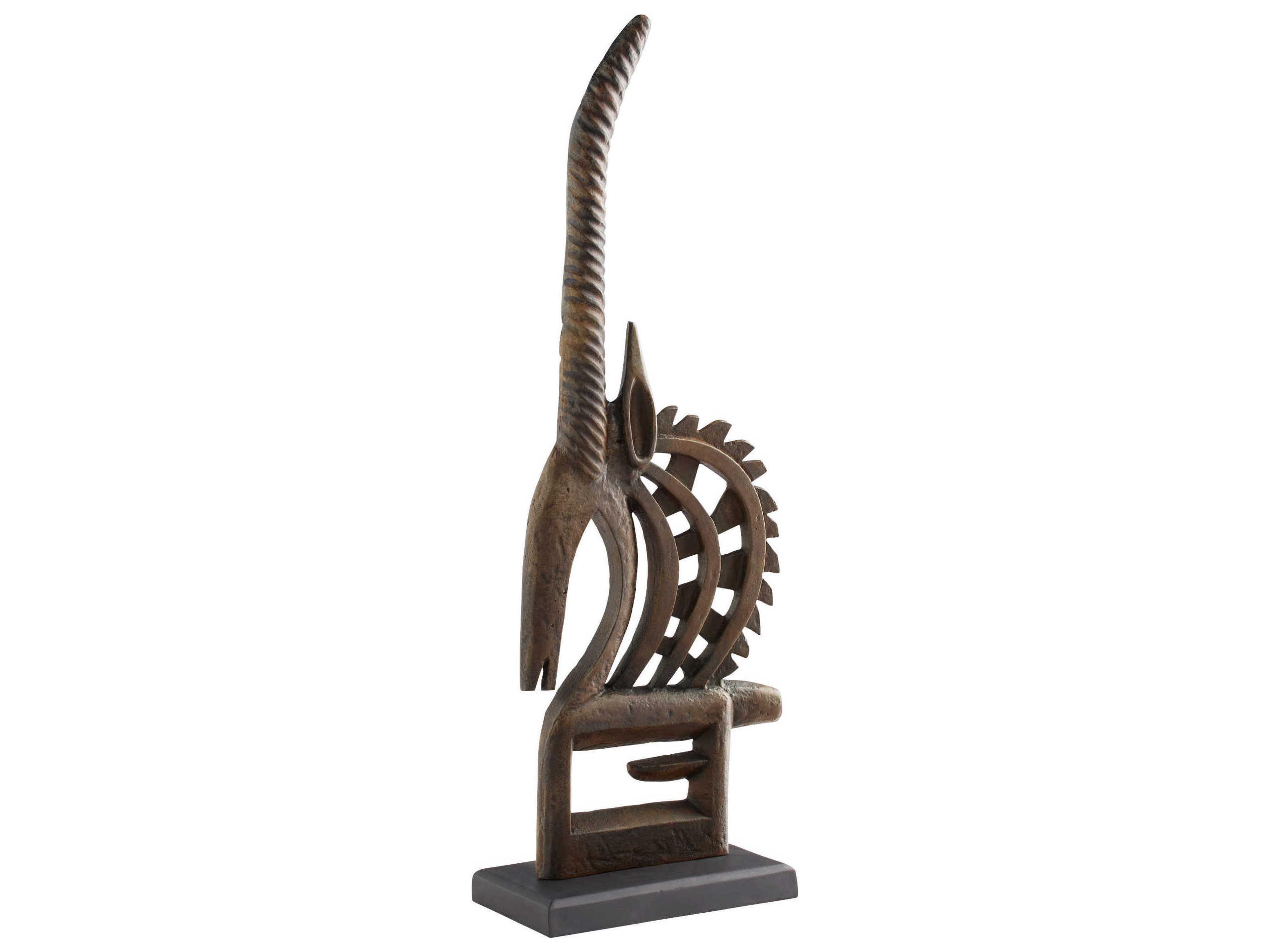 Cyan Design Rustic Antelope Chi Wara Sculpture