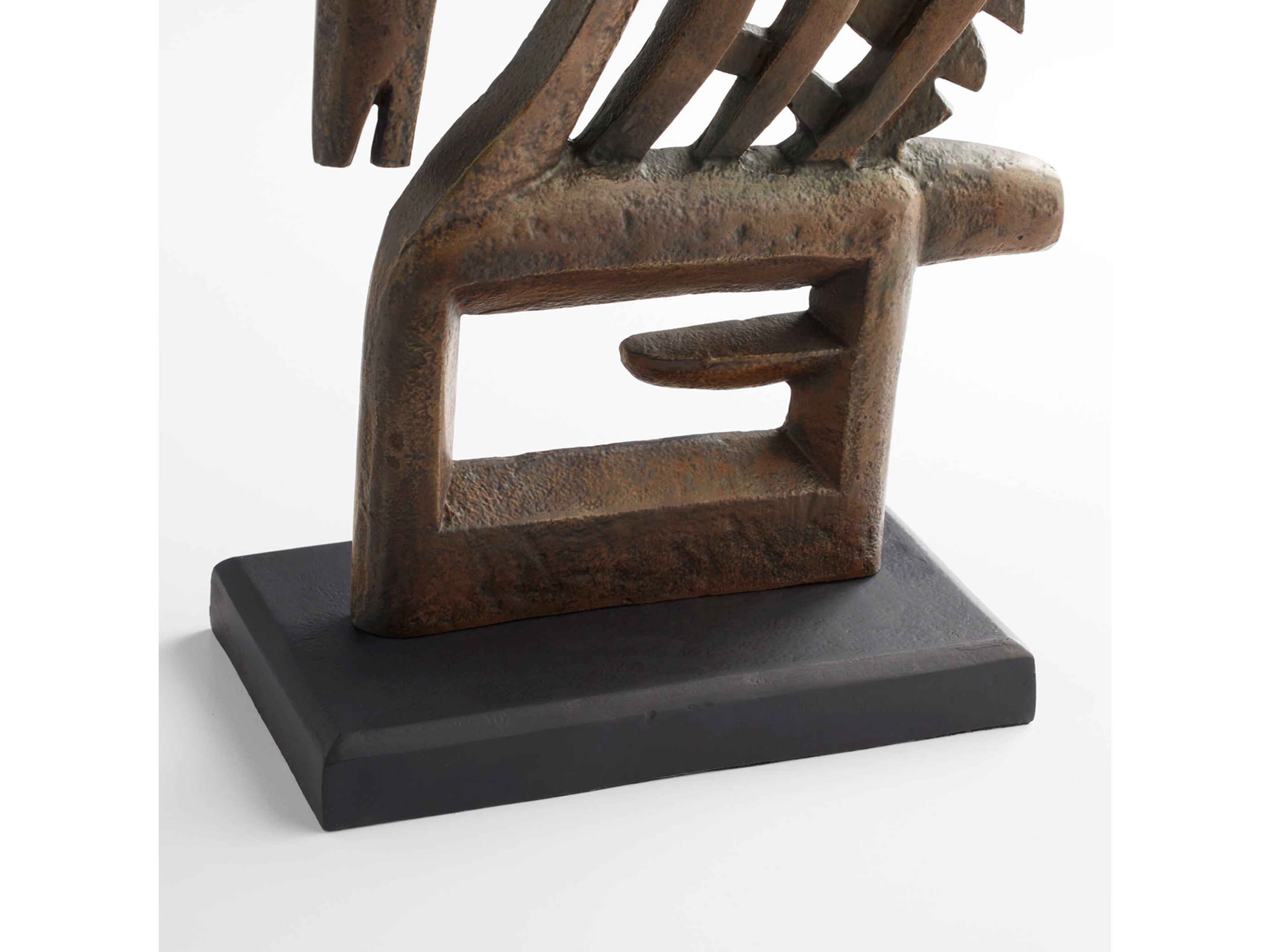 Cyan Design Rustic Antelope Chi Wara Sculpture