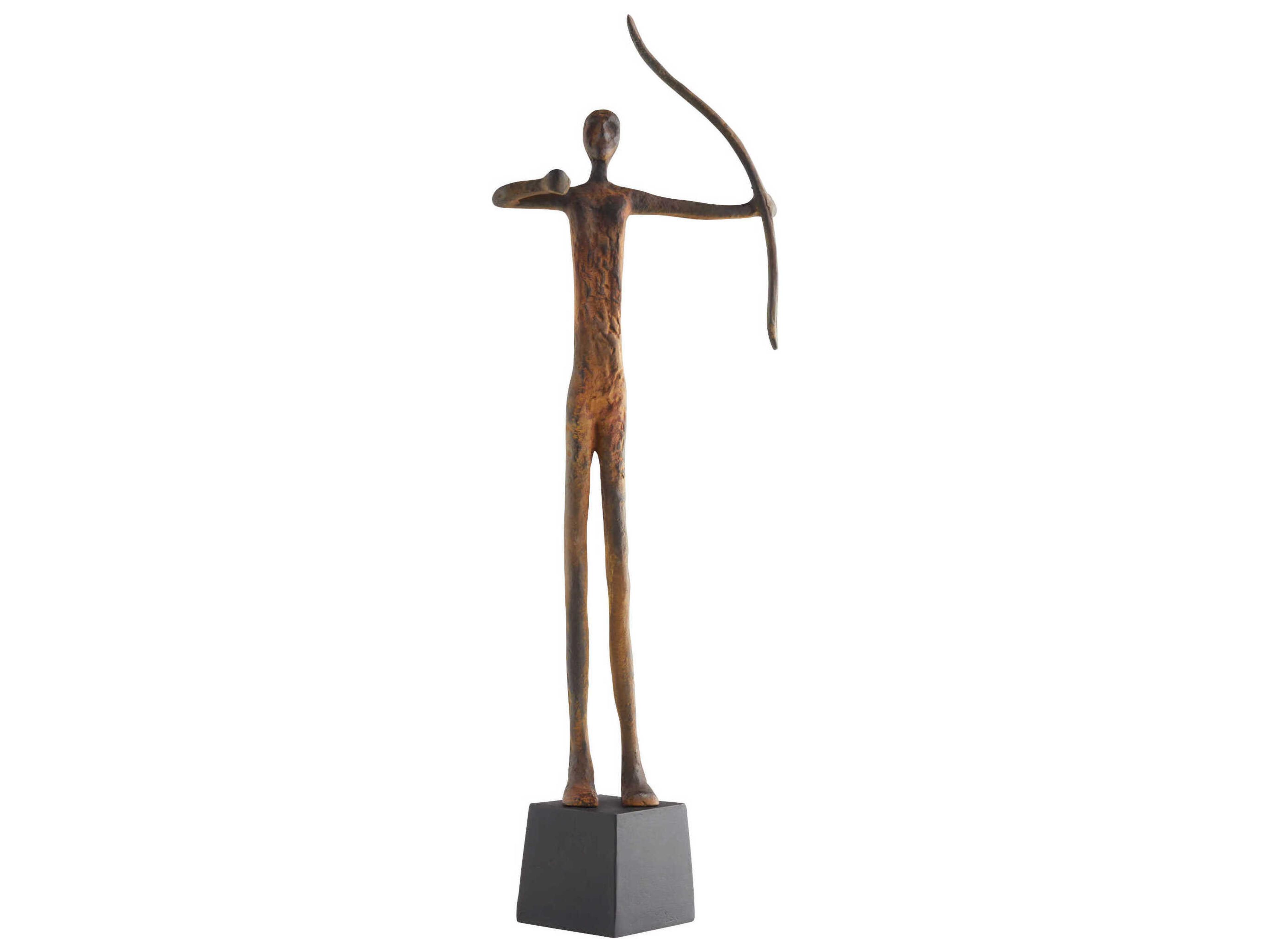 Rustic Maasai Hunter Sculpture