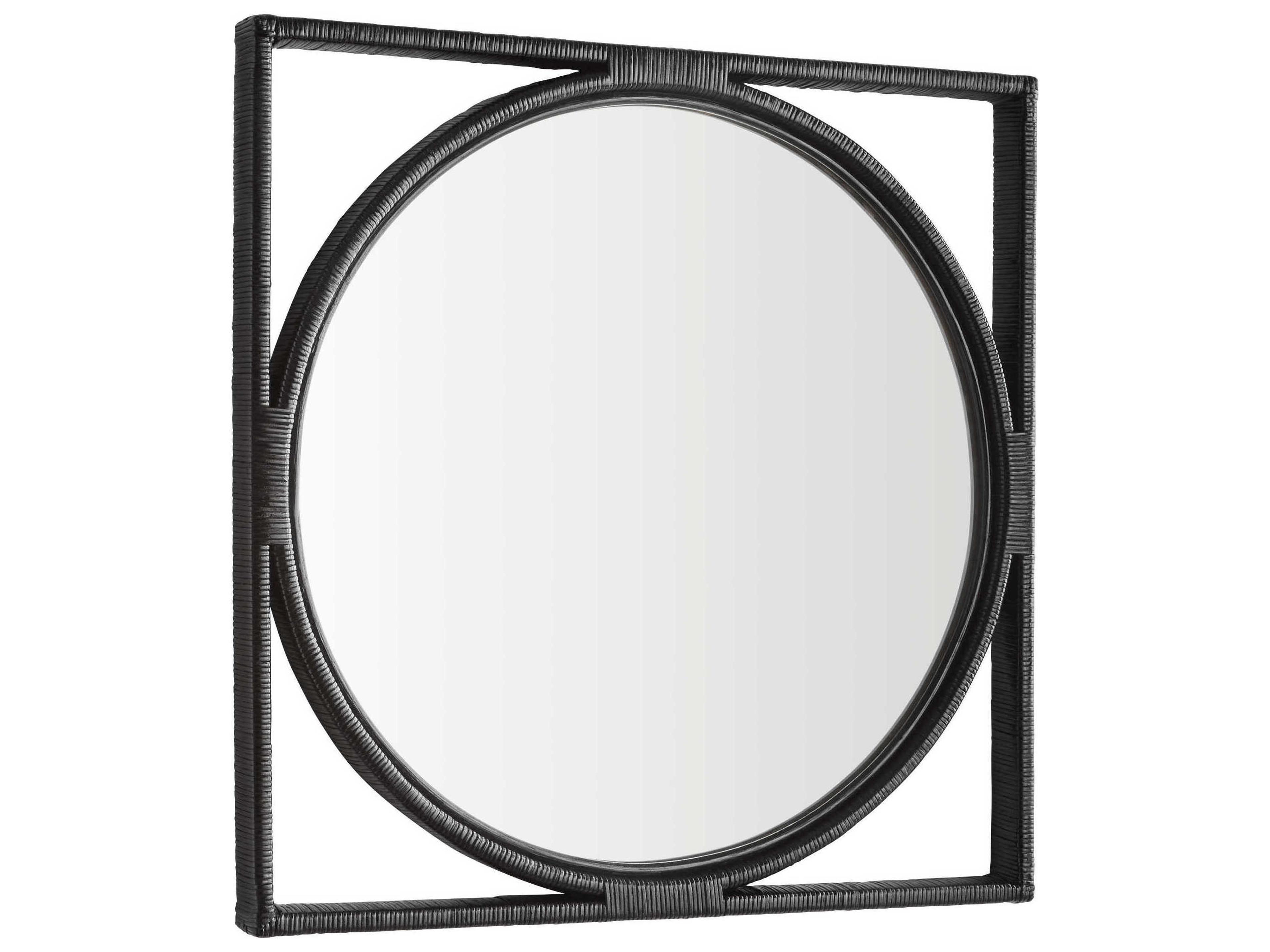 Pemba Black Square Wall Mirror