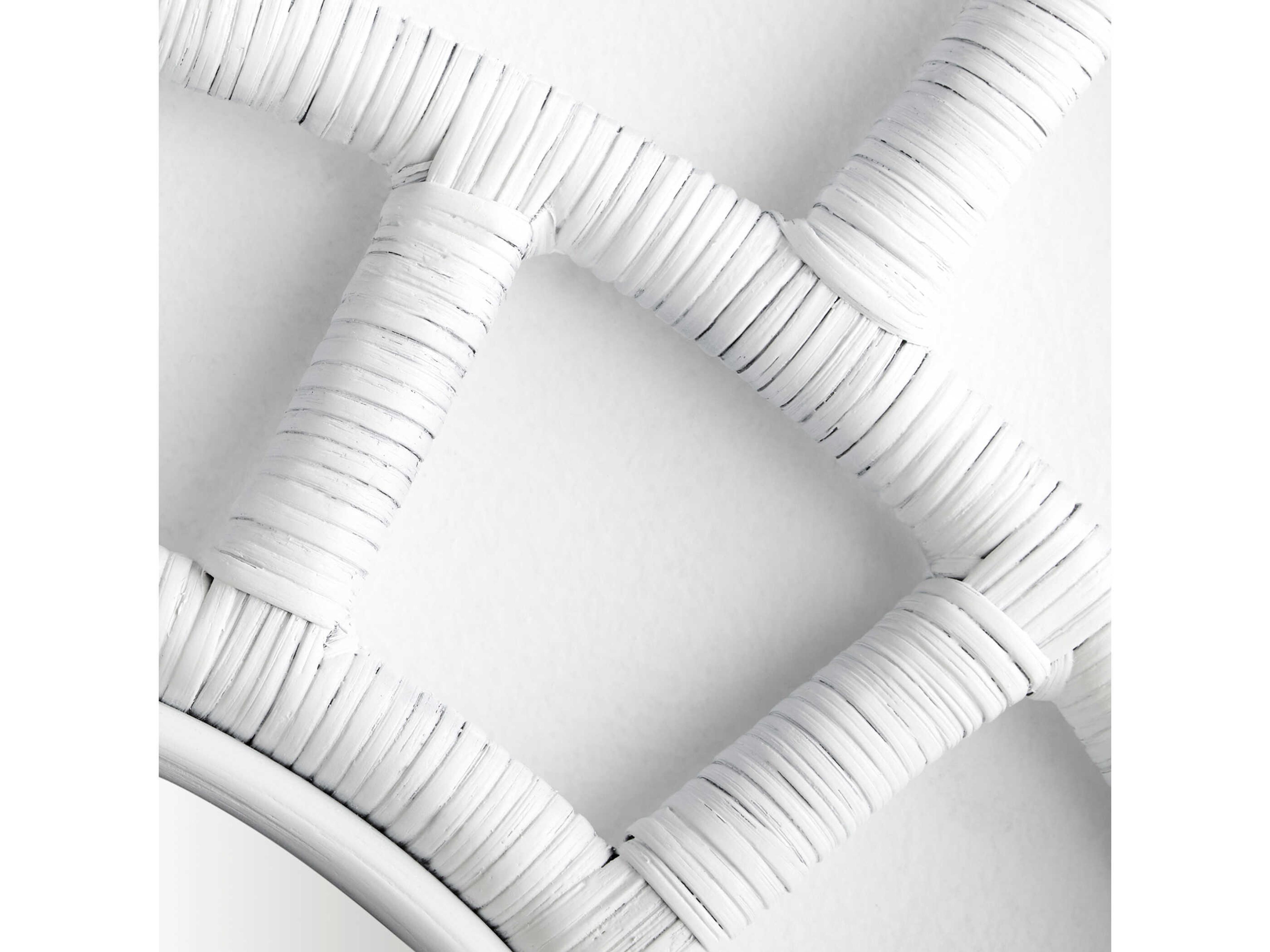 Cyan Design Comoros White Round Wall Mirror