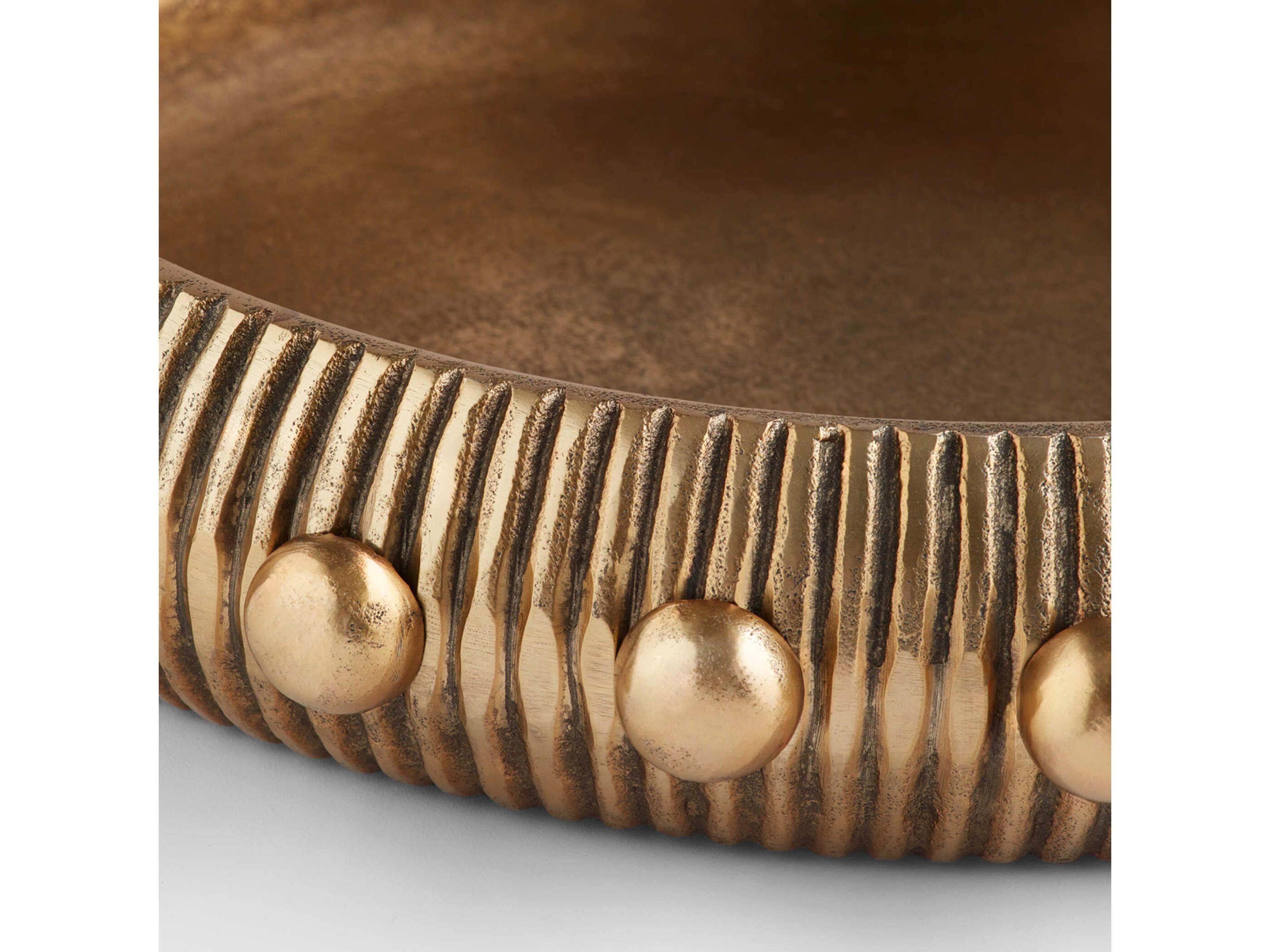 Cyan Design Antique Brass Batten Serving Tray