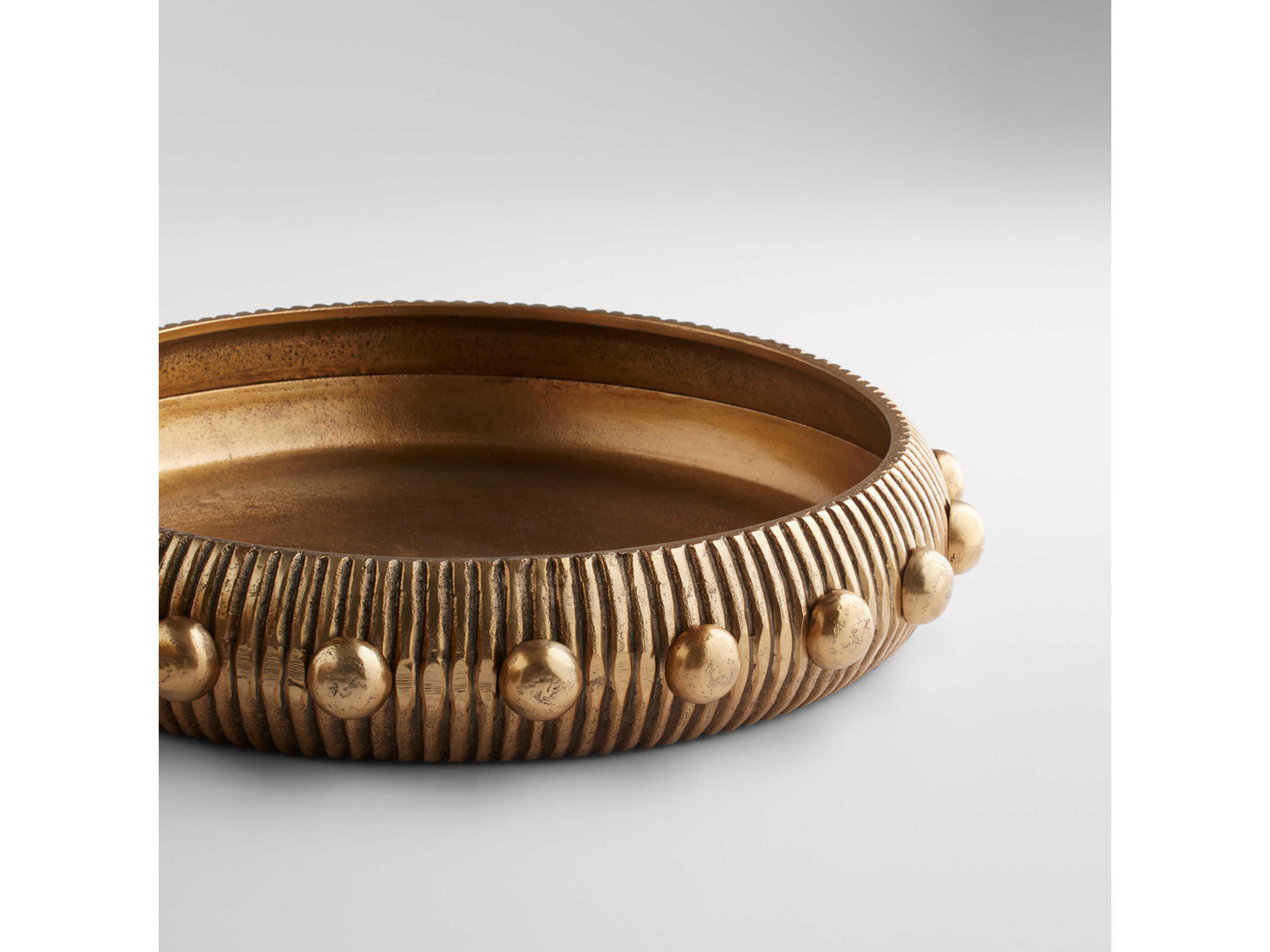 Cyan Design Antique Brass Batten Serving Tray