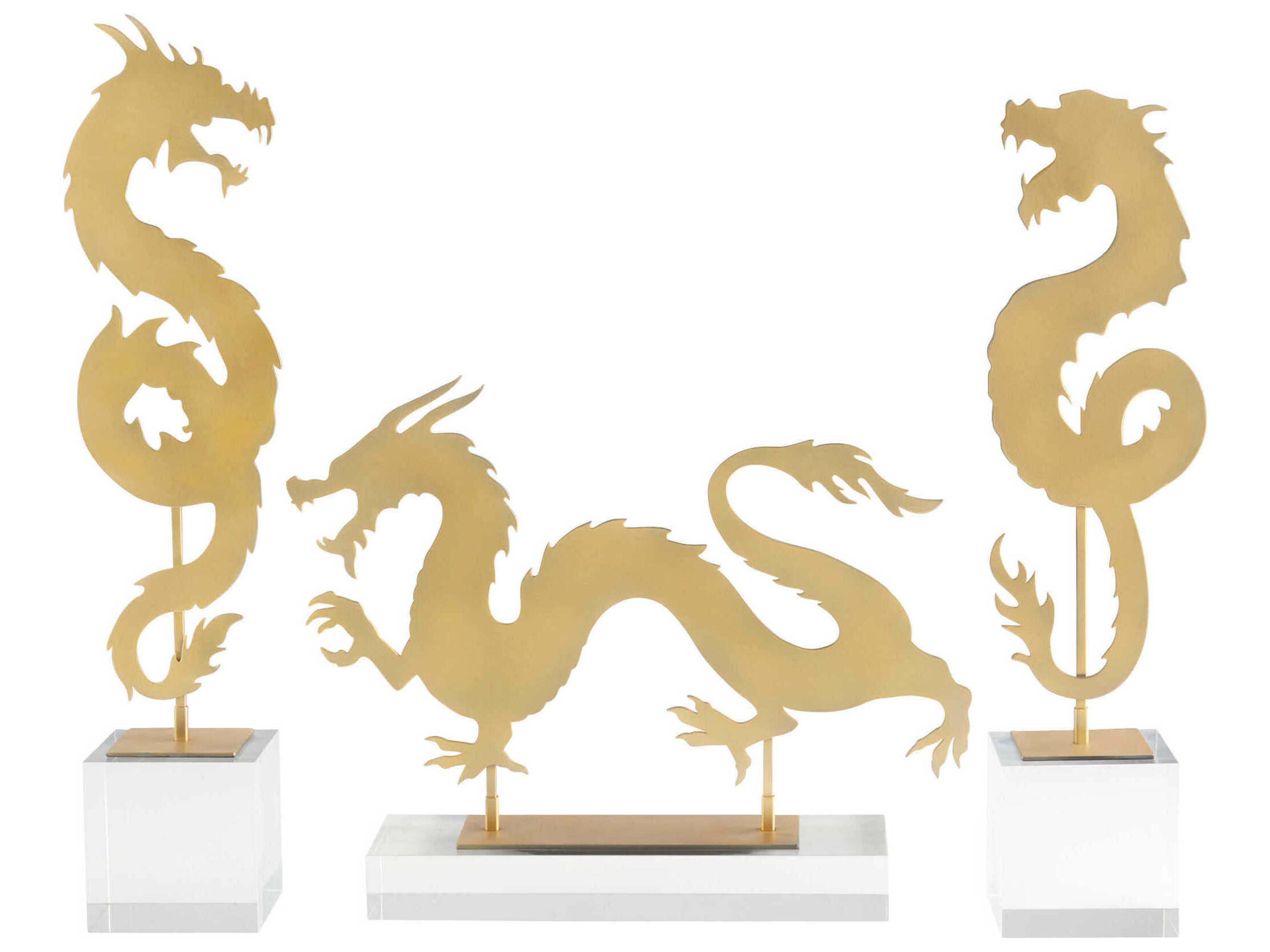 Cyan Design Gold Haku Dragon Sculpture