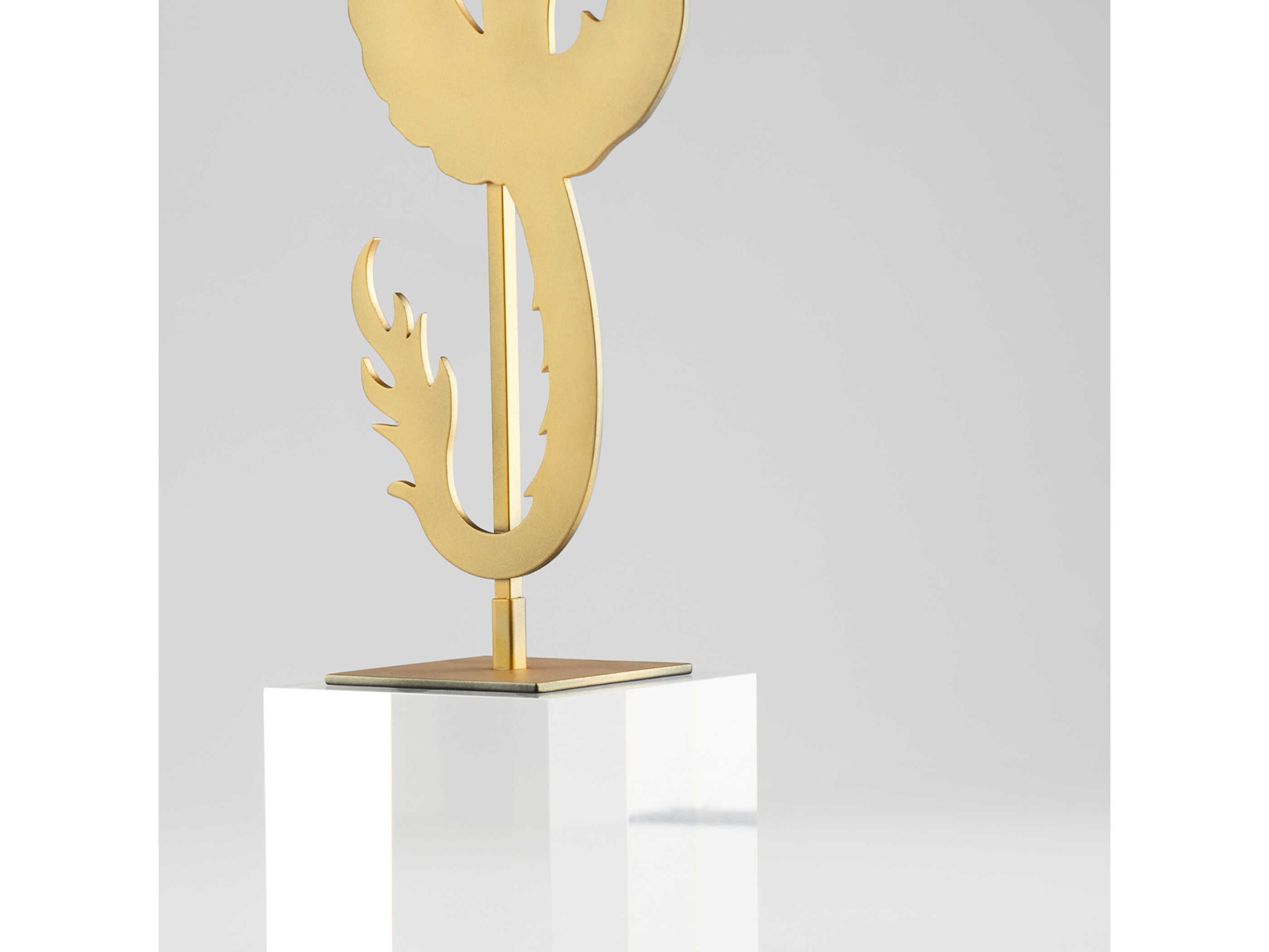 Cyan Design Gold Haku Dragon Sculpture