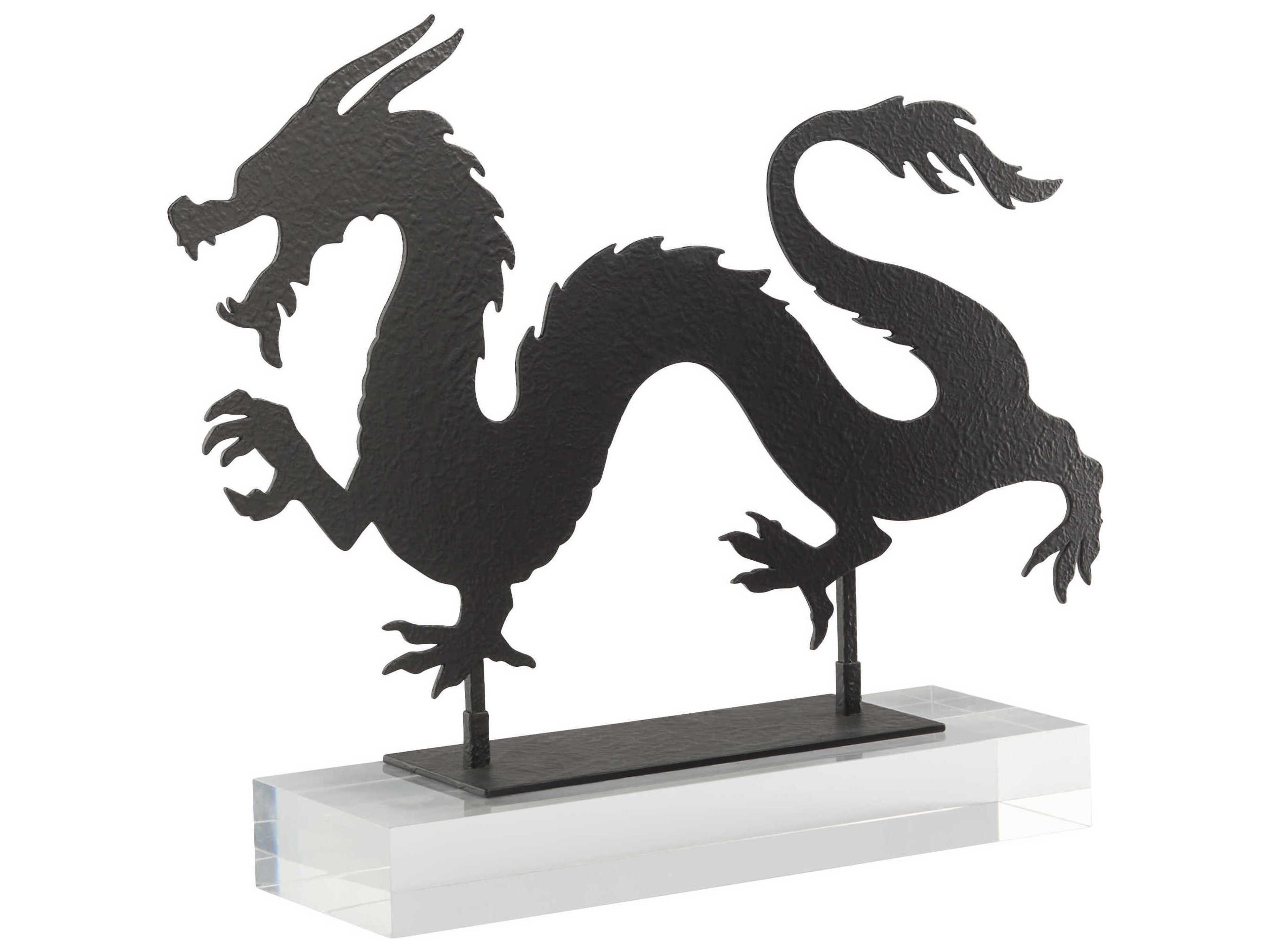 Black Shenron Dragon Sculpture
