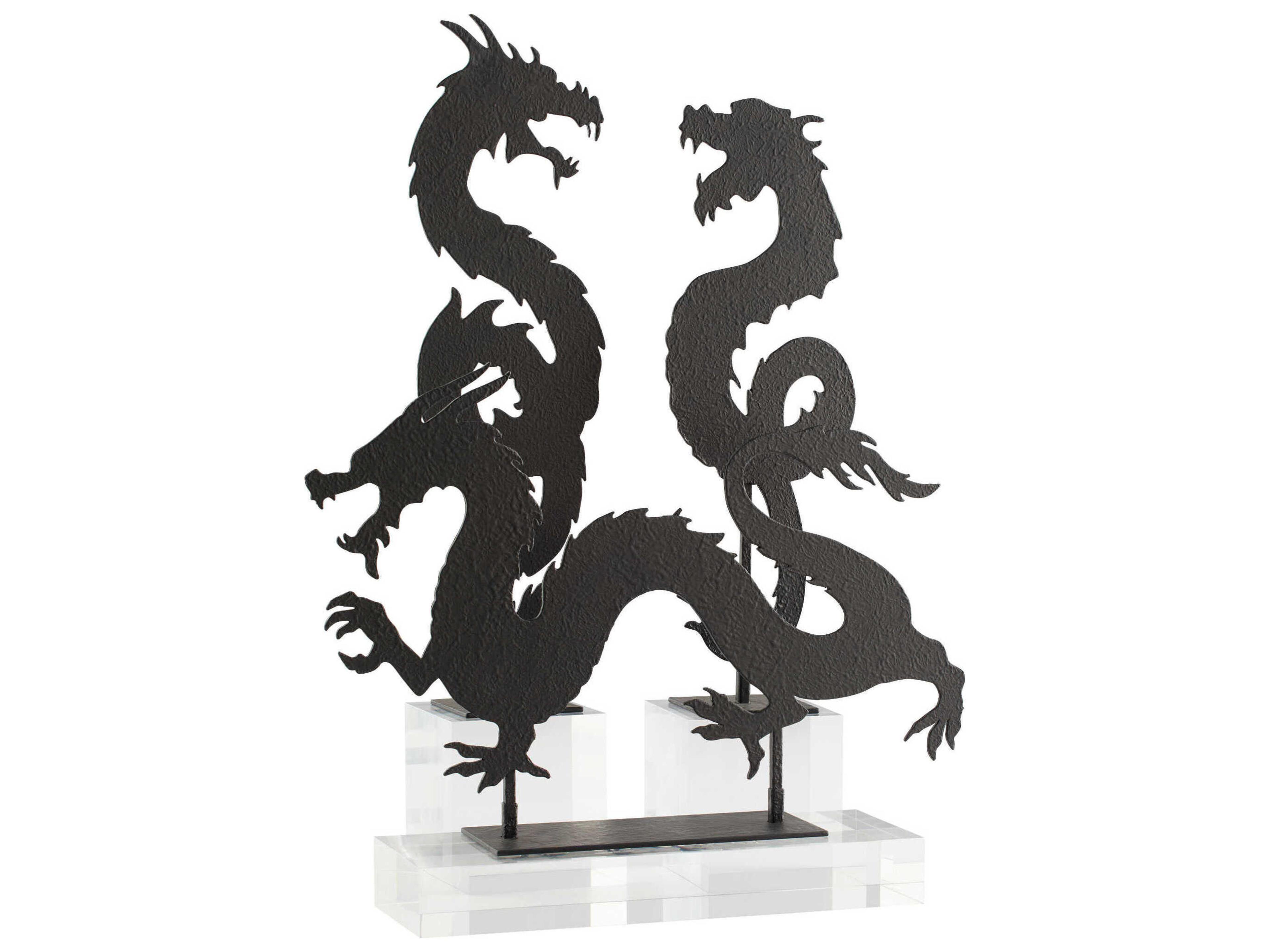 Cyan Design Black Shenron Dragon Sculpture