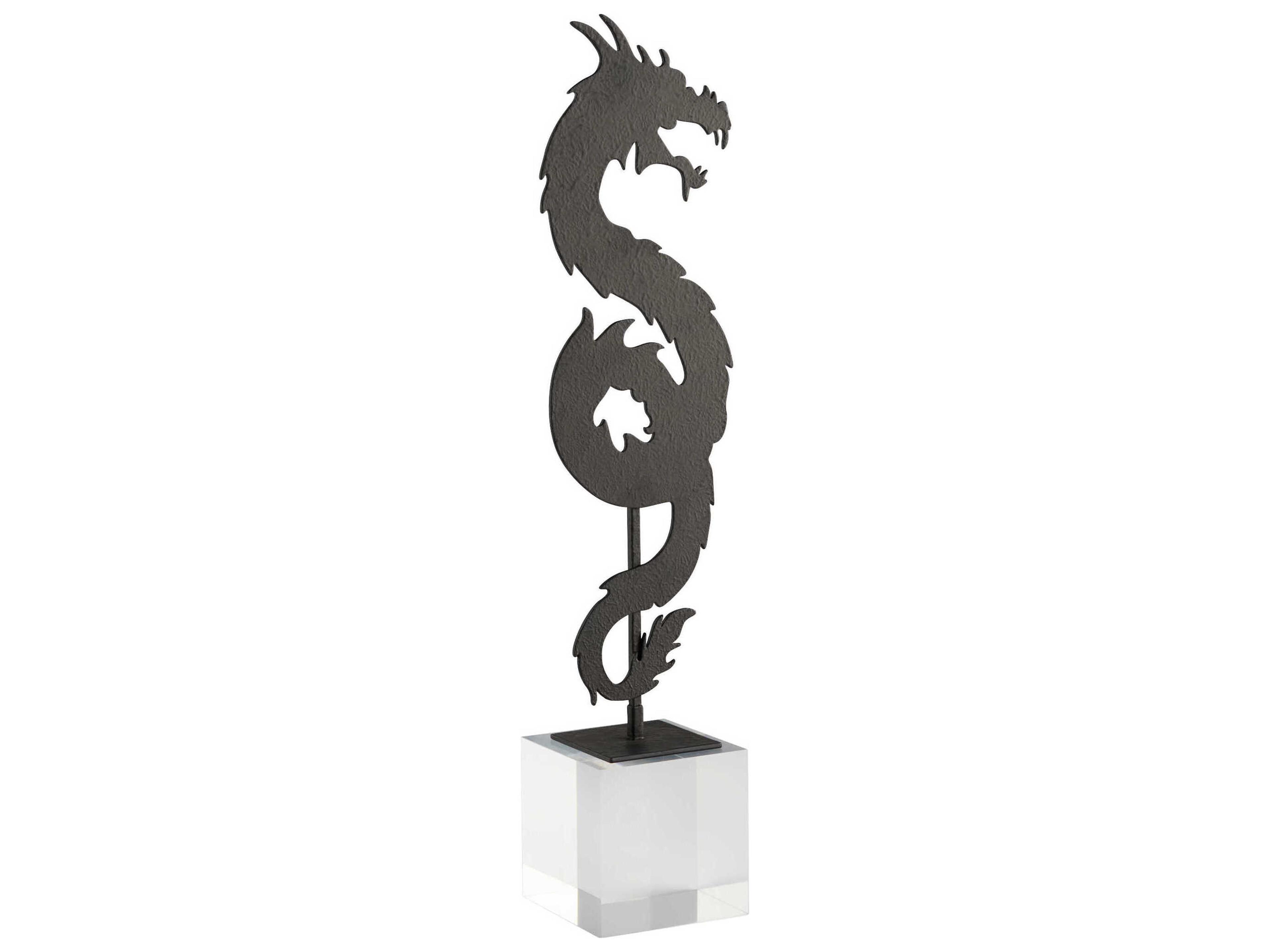 Black Shenron Dragon Sculpture