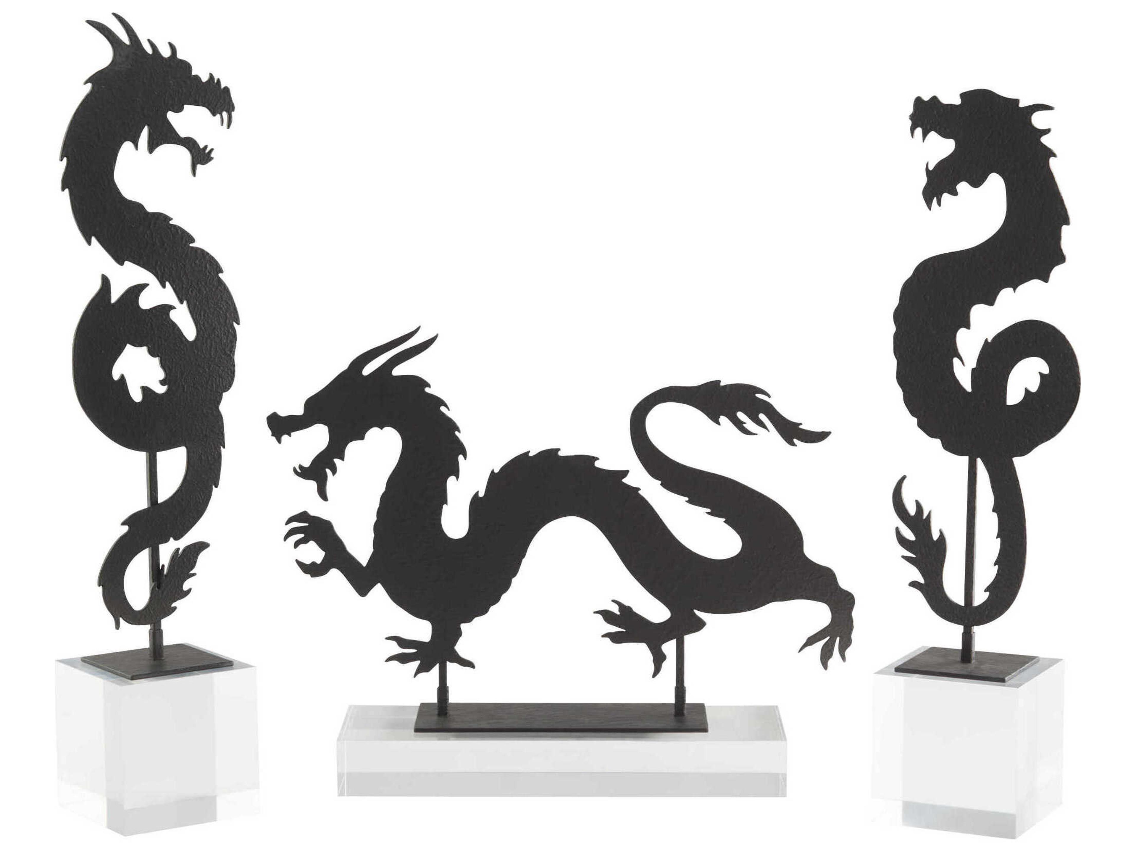 Cyan Design Black Shenron Dragon Sculpture