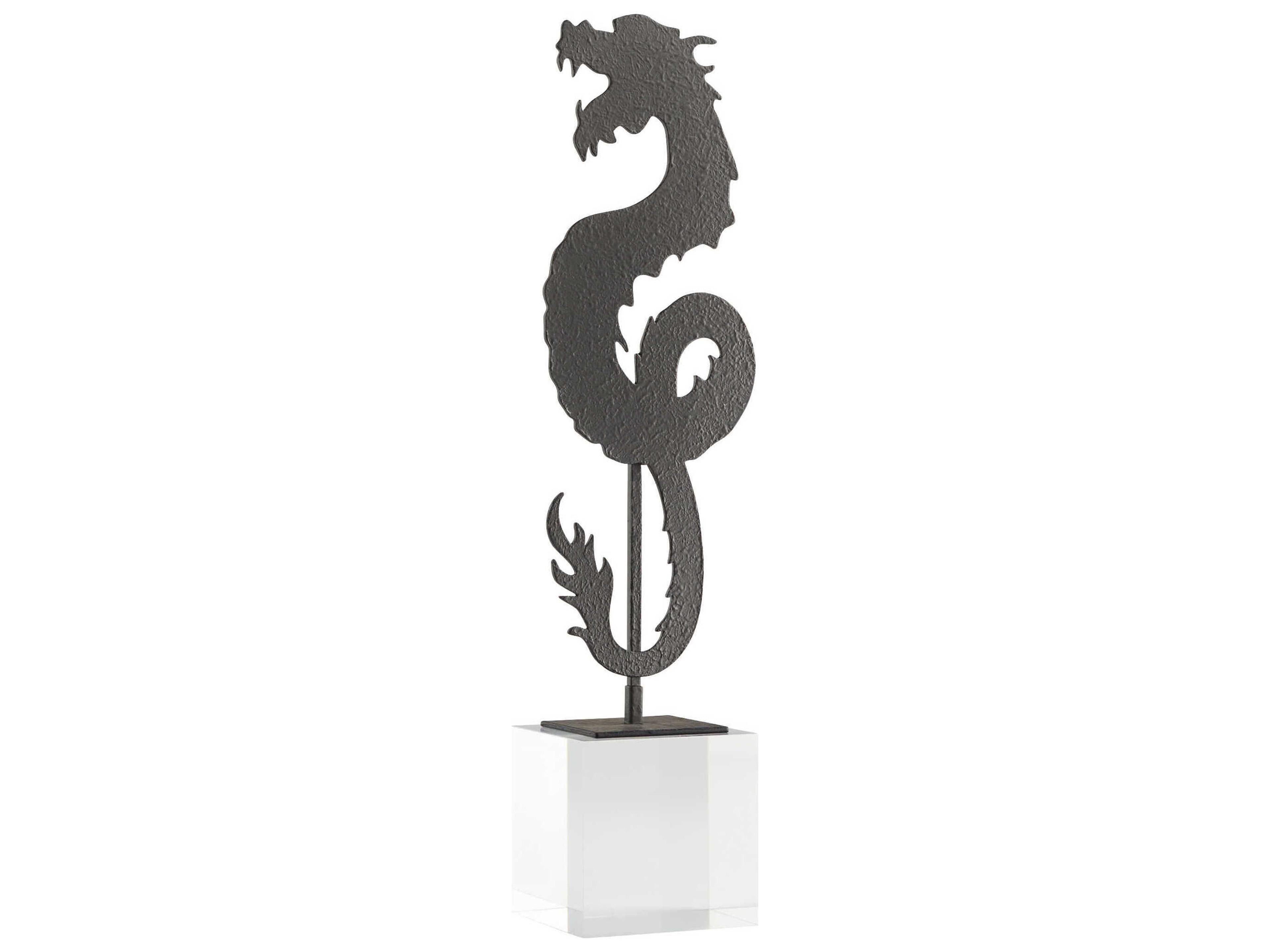 Black Shenron Dragon Sculpture