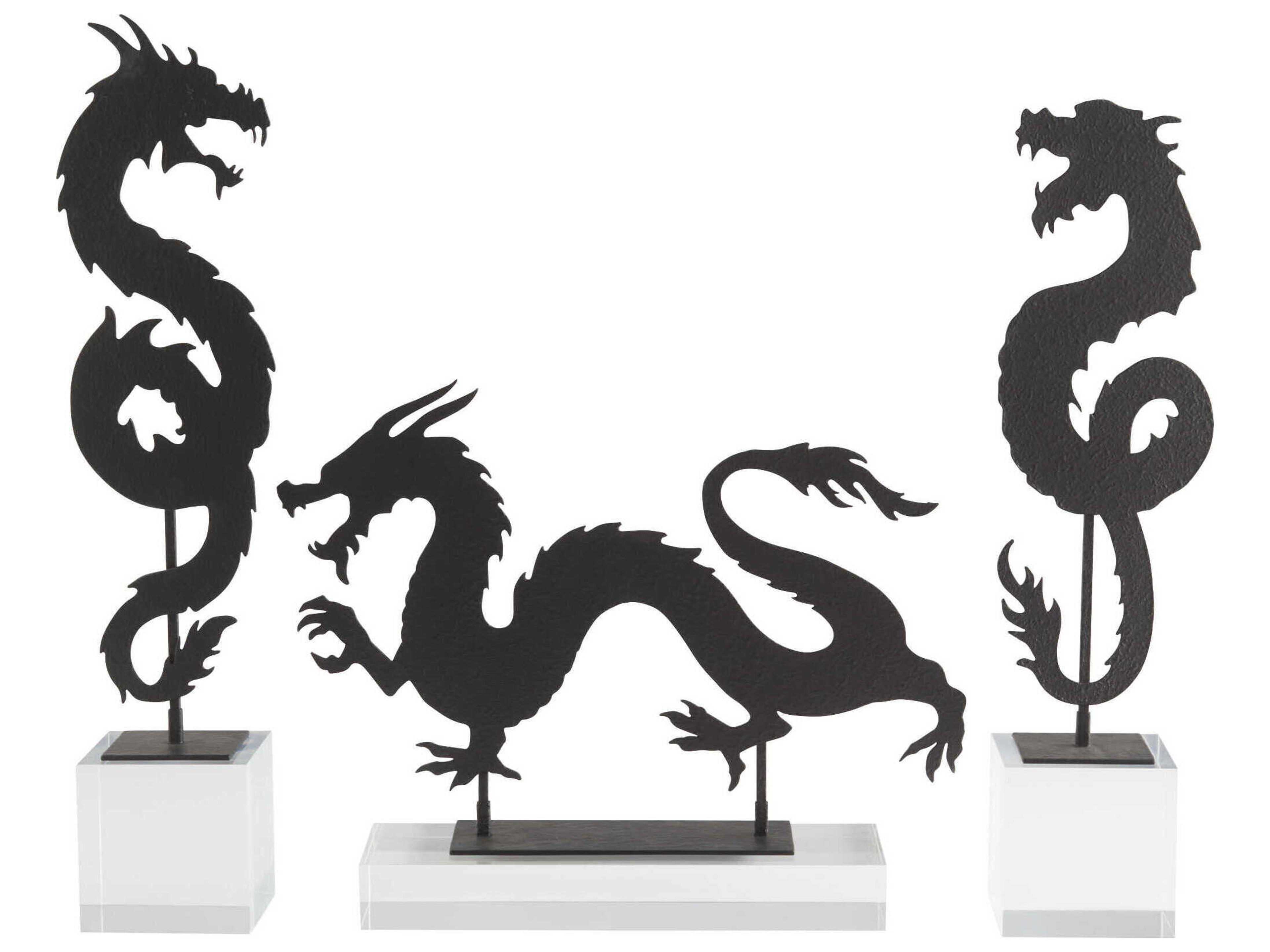 Cyan Design Black Shenron Dragon Sculpture