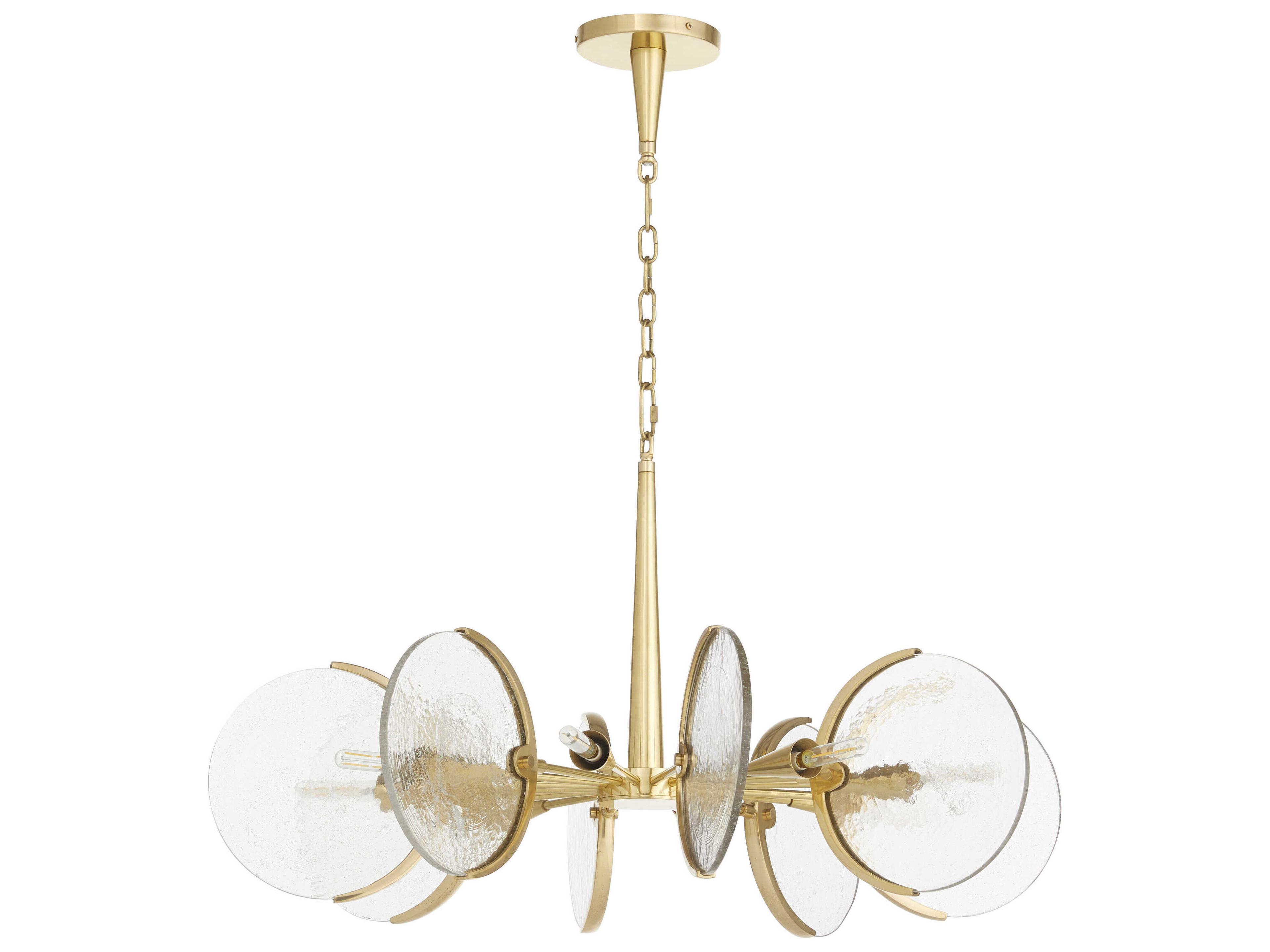 Alton 8-Light Aged Brass Chandelier