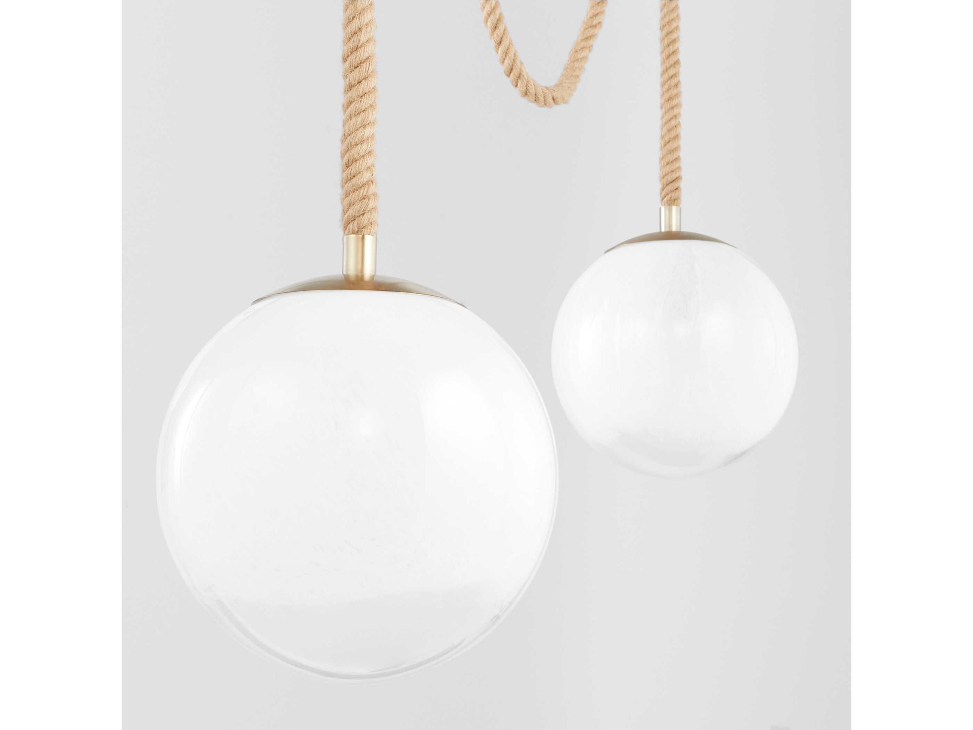 Cyan Design Rockport 3-Light Aged Brass Brown Globe Pendant