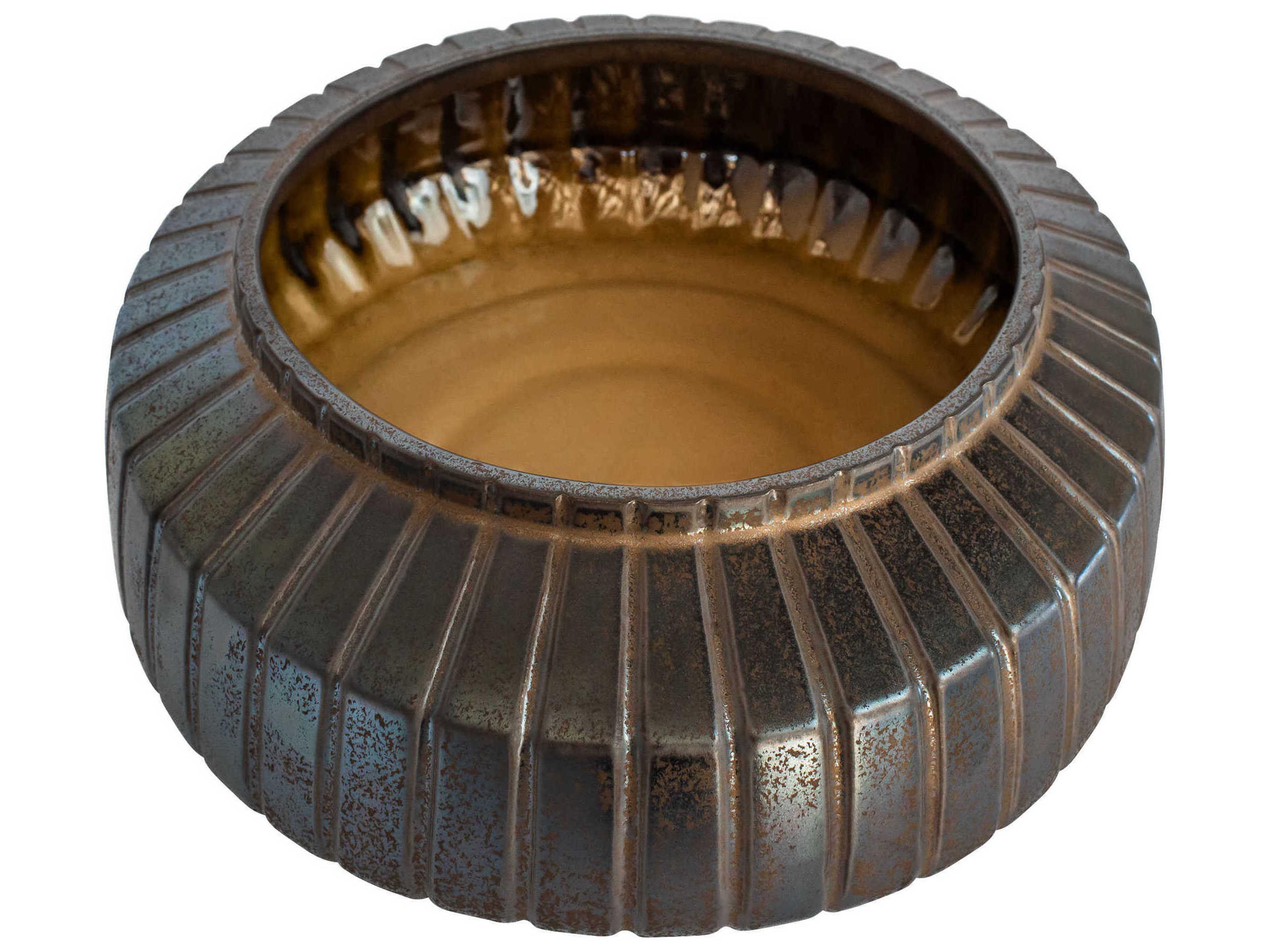 Cyan Design Crystal Bronze Ribbed Sweater Decorative Bowl