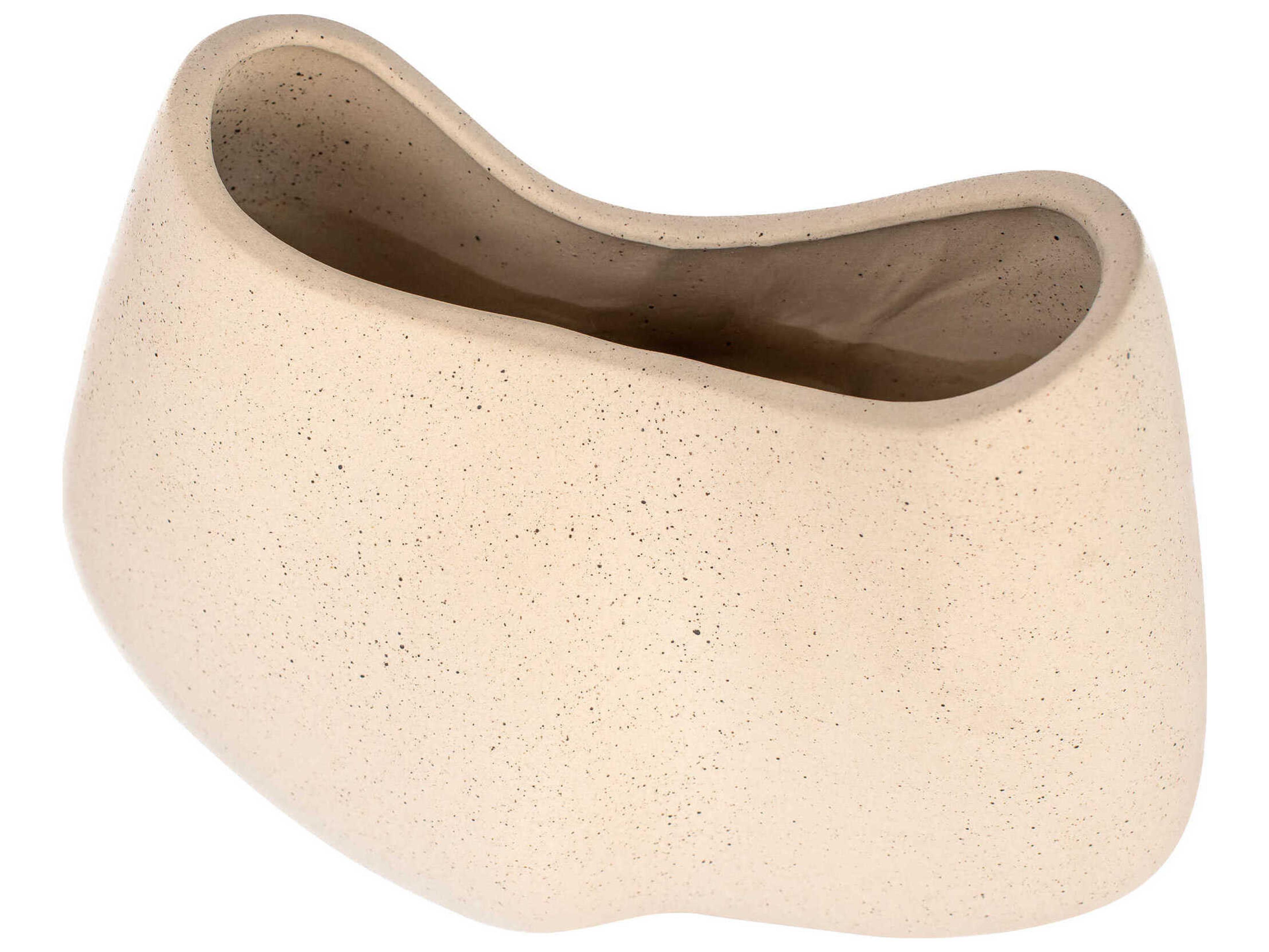 Cyan Design Grainy White Organic Pinched Decorative Bowl