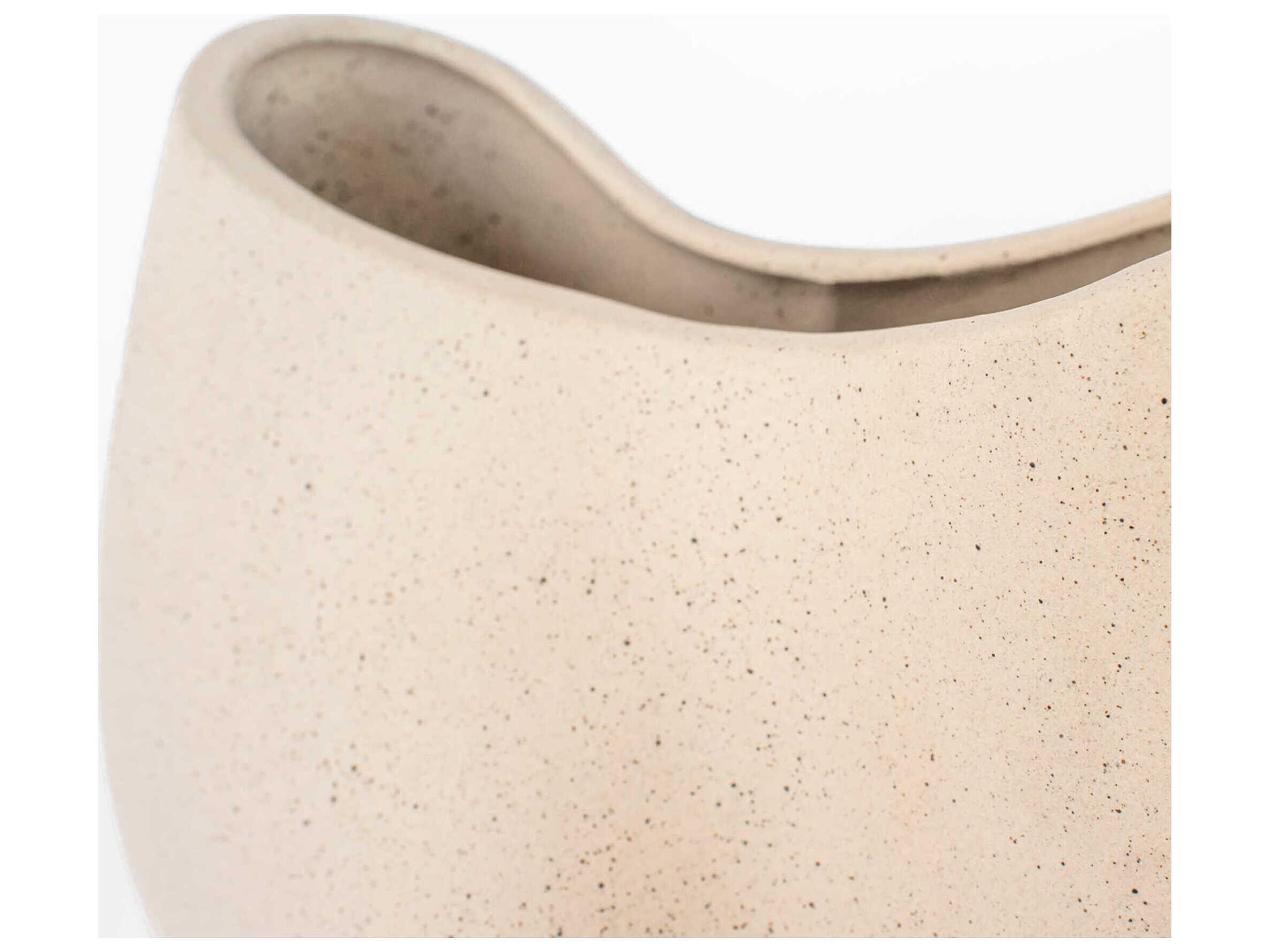 Cyan Design Grainy White Organic Pinched Decorative Bowl