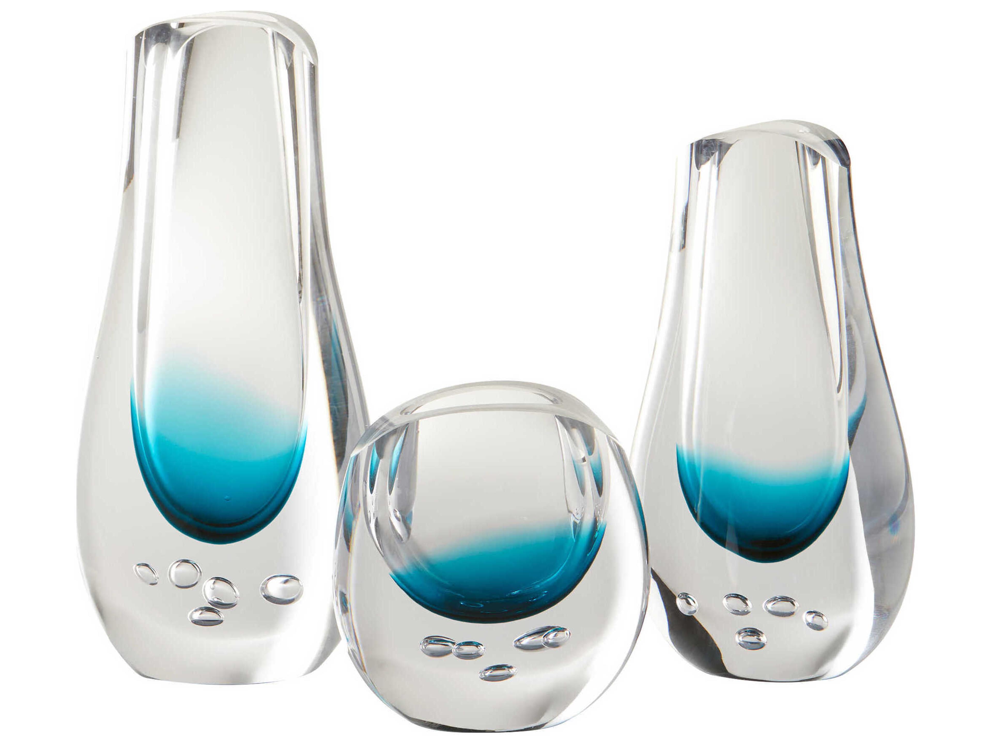 Cyan Design Clear Blue Tidepool Vase