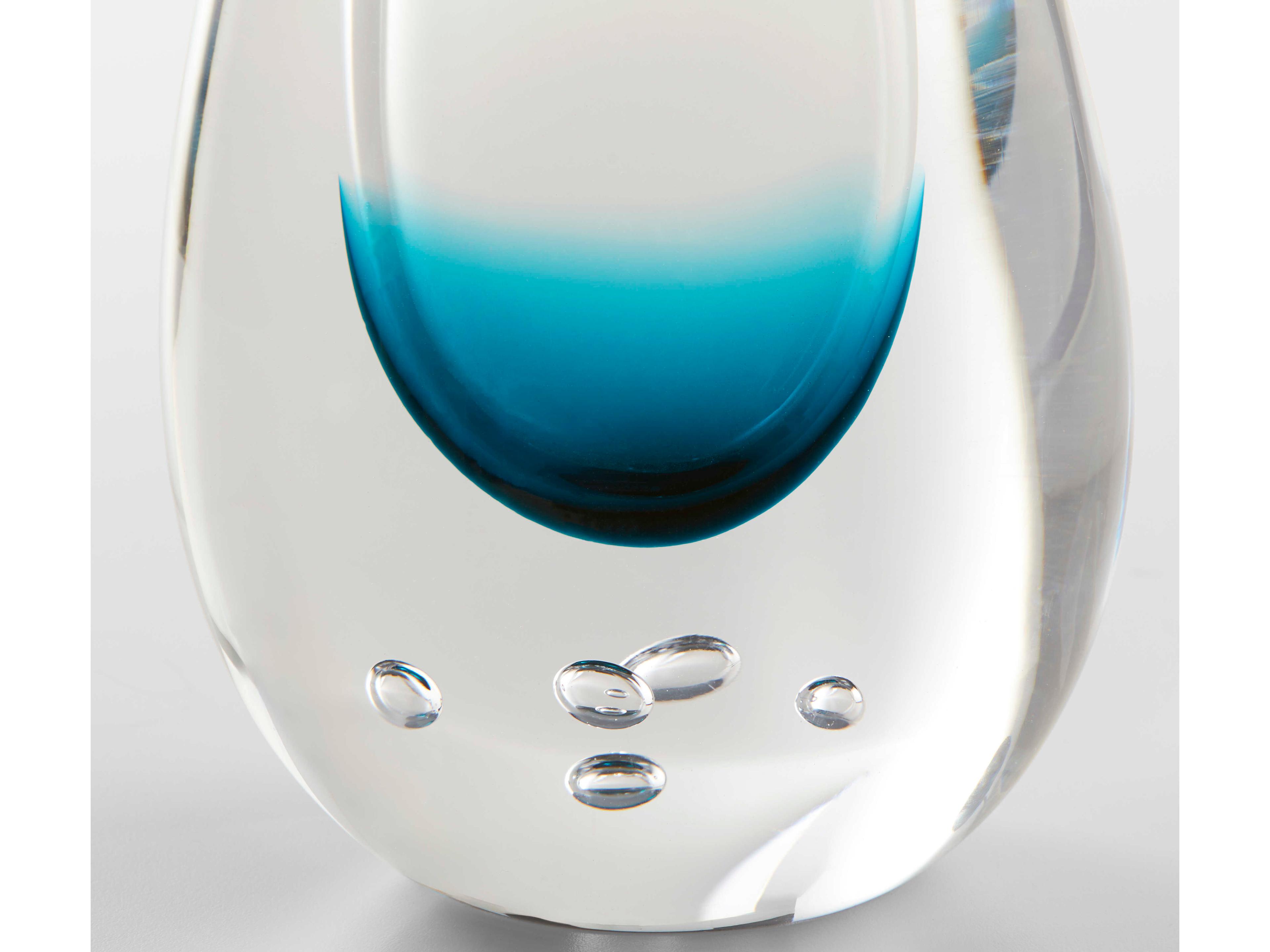 Cyan Design Clear Blue Tidepool Vase