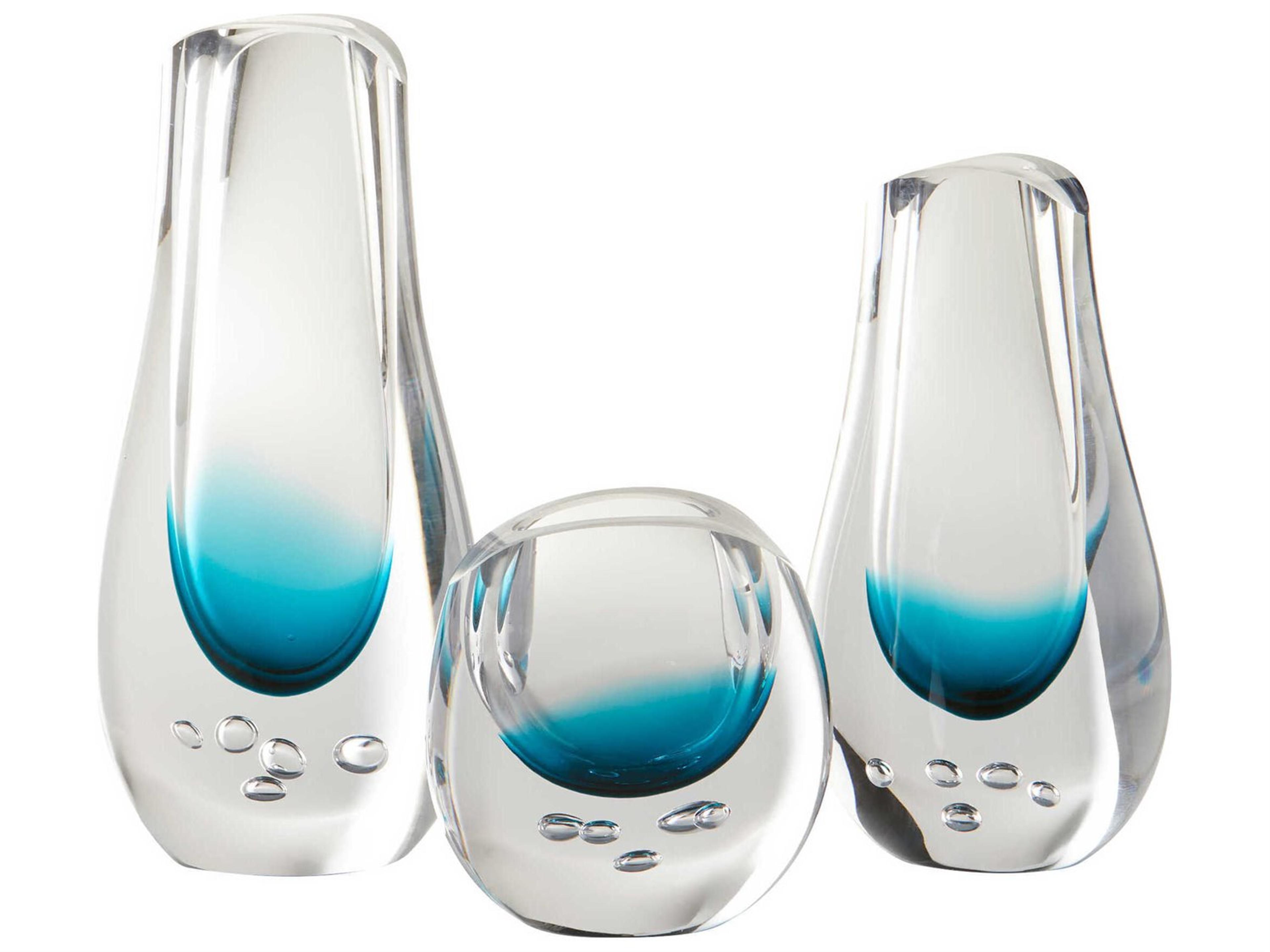 Cyan Design Clear Blue Tidepool Vase