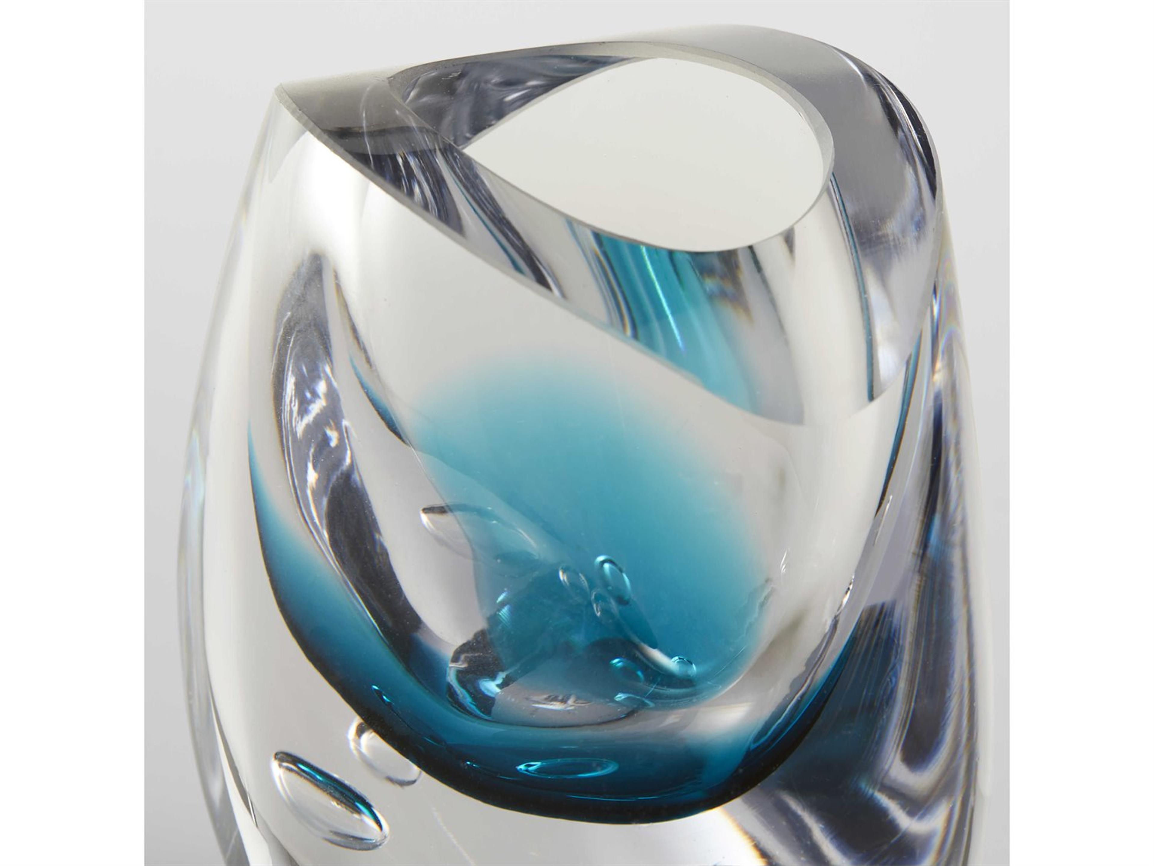 Cyan Design Clear Blue Tidepool Vase