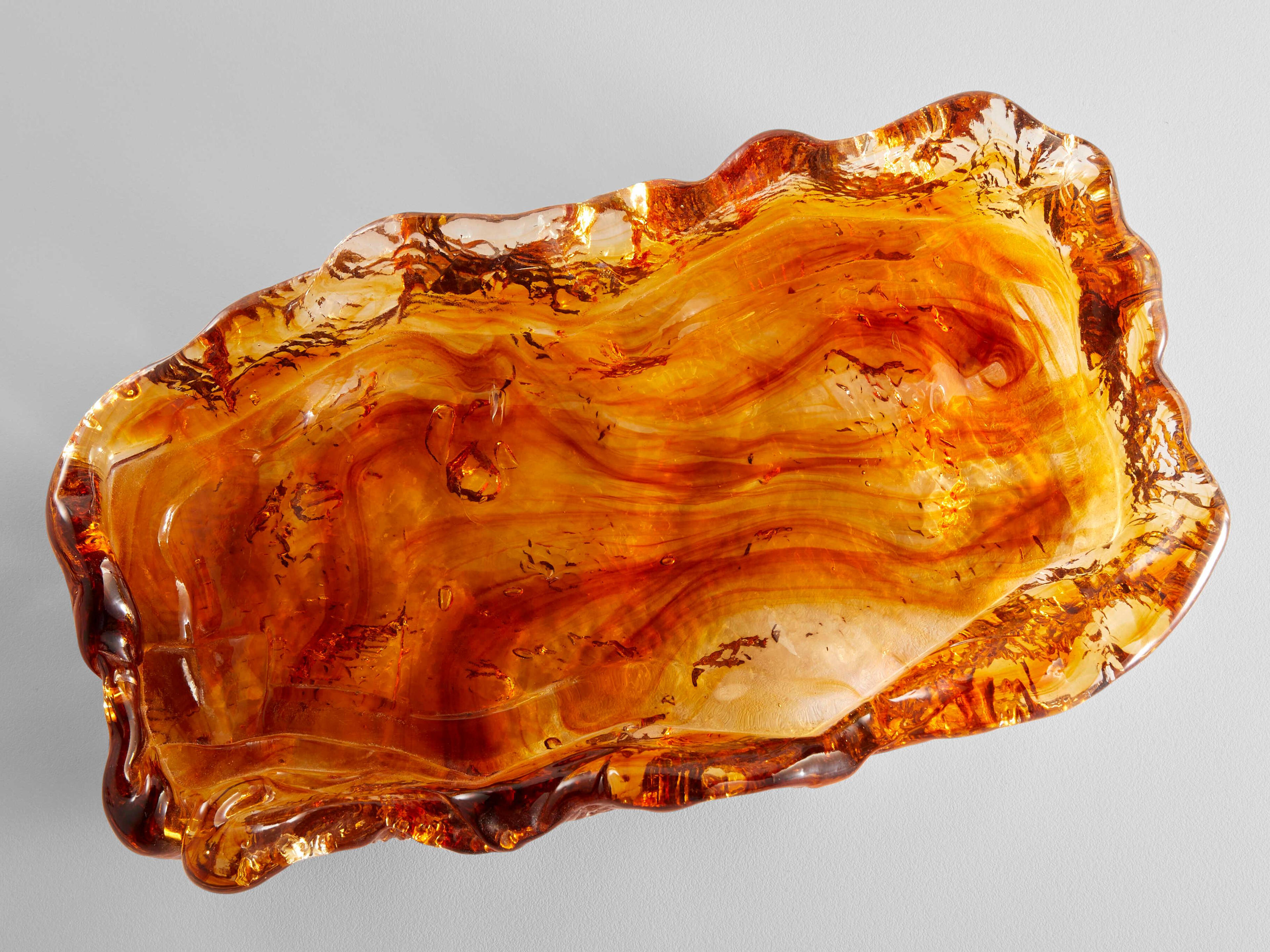 Cyan Design Amber Molten Serving Tray