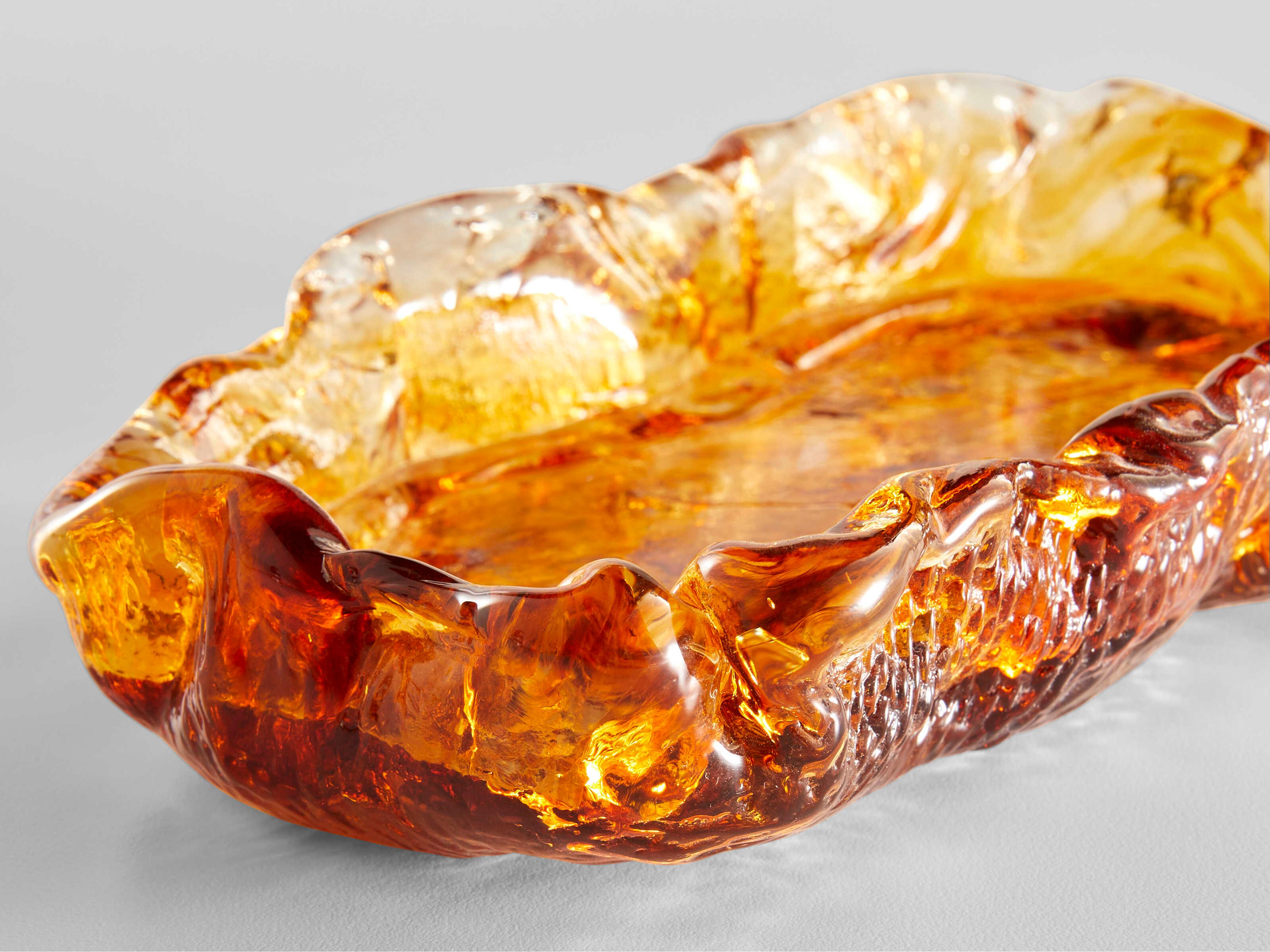 Cyan Design Amber Molten Serving Tray