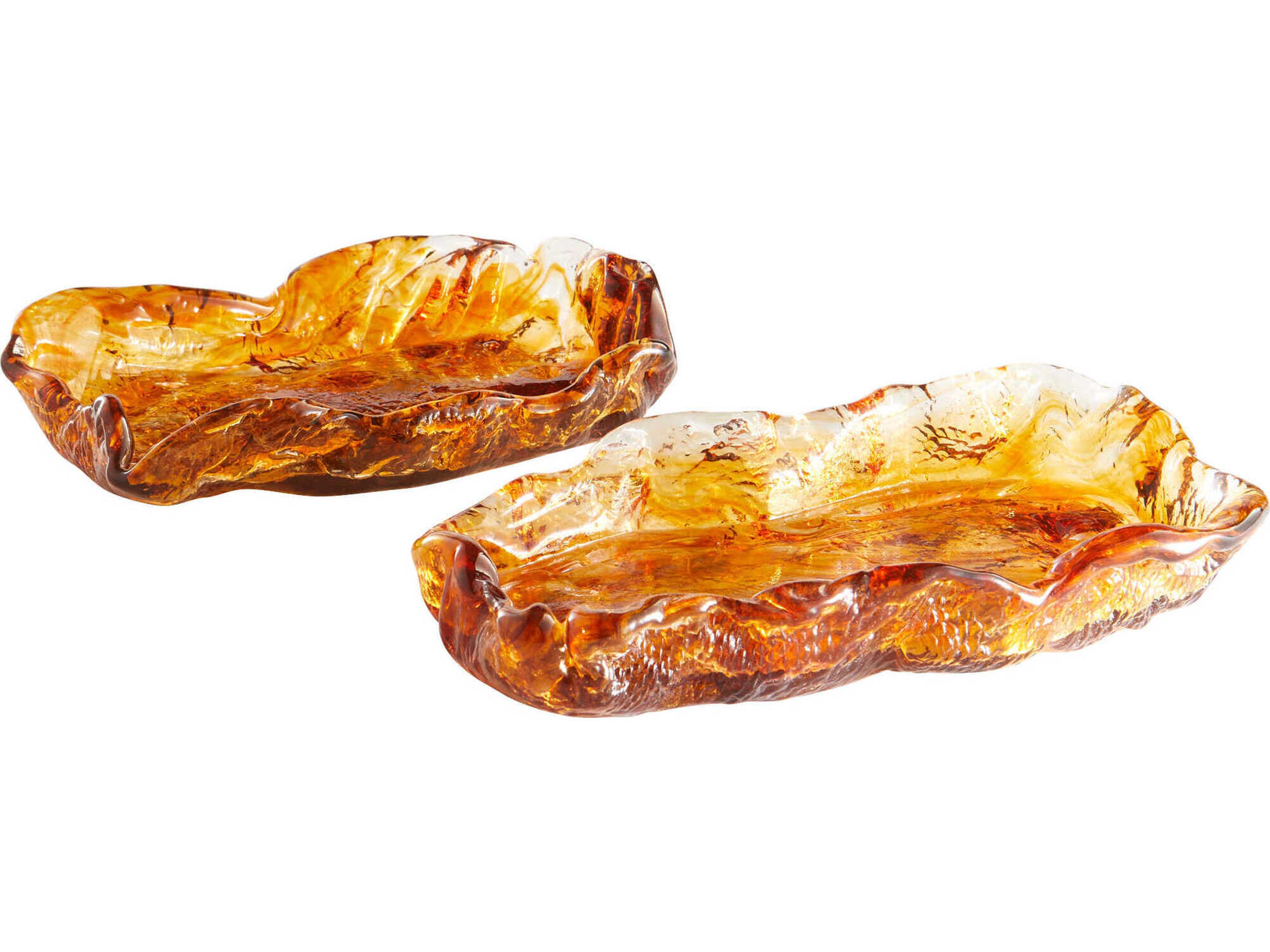Cyan Design Amber Molten Serving Tray